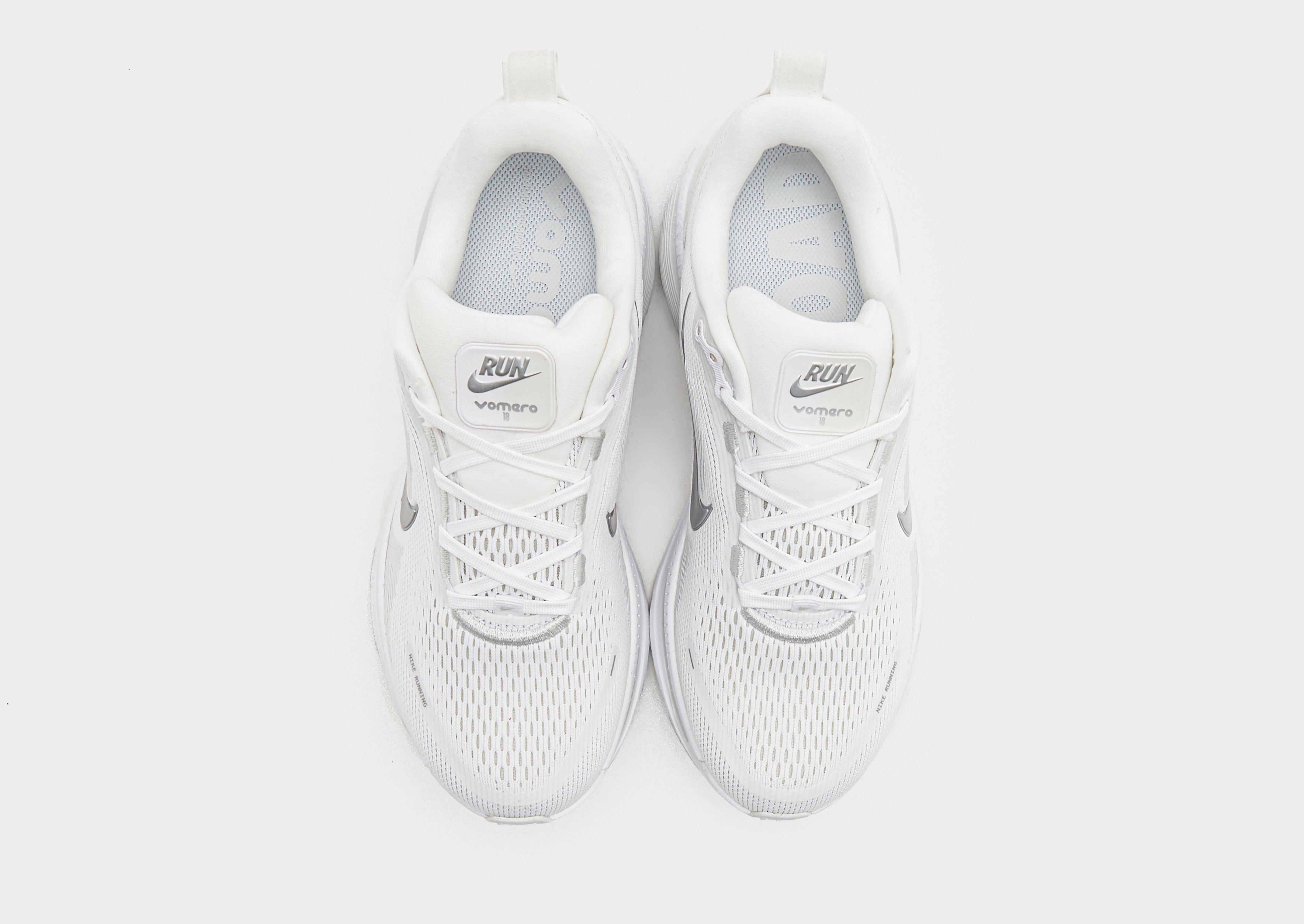 Nike vomero 18 ホワイト Nike Running vomero 18 sneakers in white and silver | ASOS