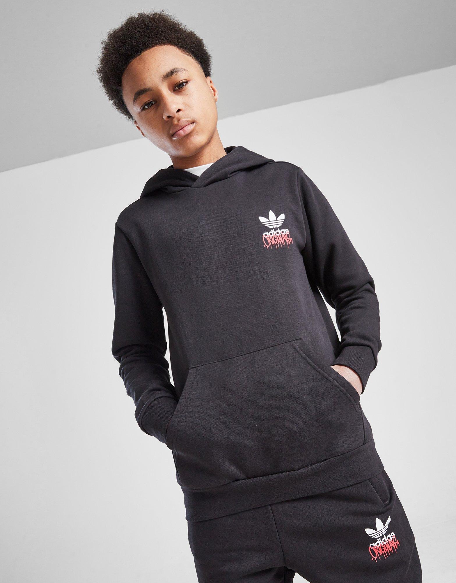 adidas Originals Graffiti Trefoil Hoodie Junior