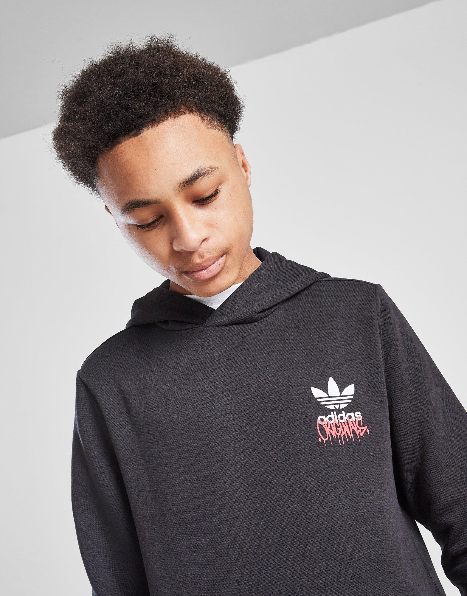 adidas Originals Graffiti Trefoil Hoodie Junior