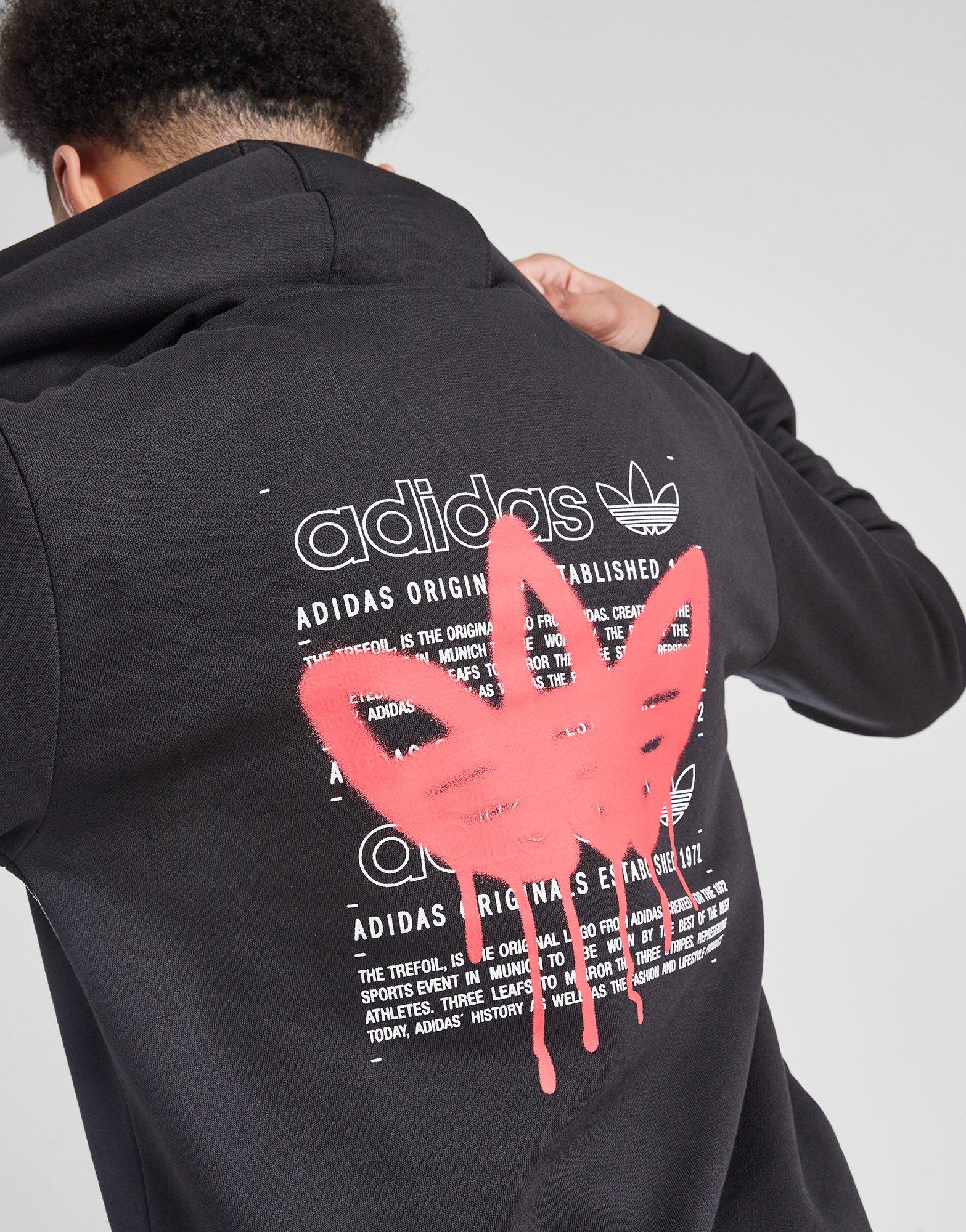 adidas Originals Graffiti Trefoil Hoodie Junior