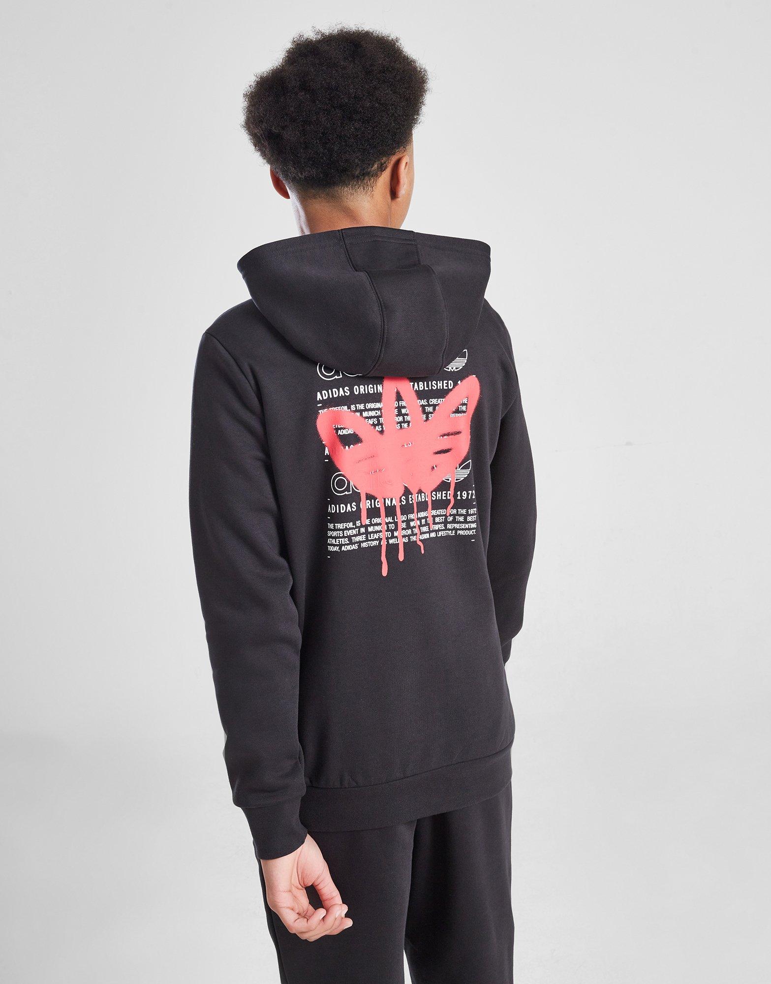 adidas Originals Graffiti Trefoil Hoodie Junior