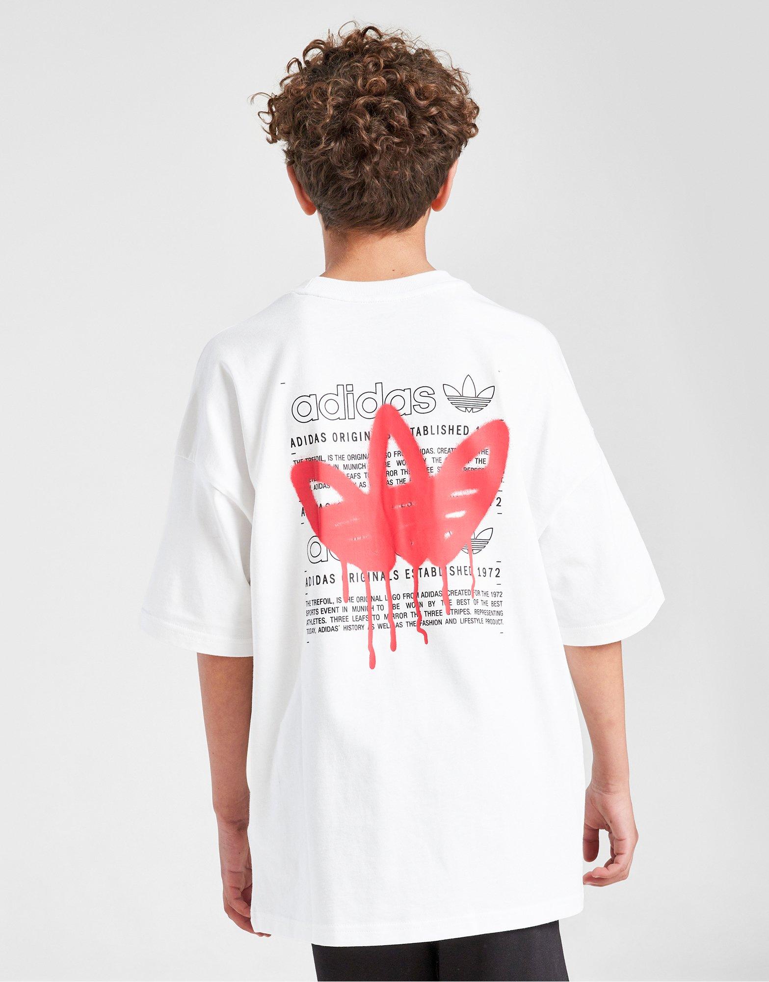 adidas Originals Graffiti Trefoil T-Shirt Junior