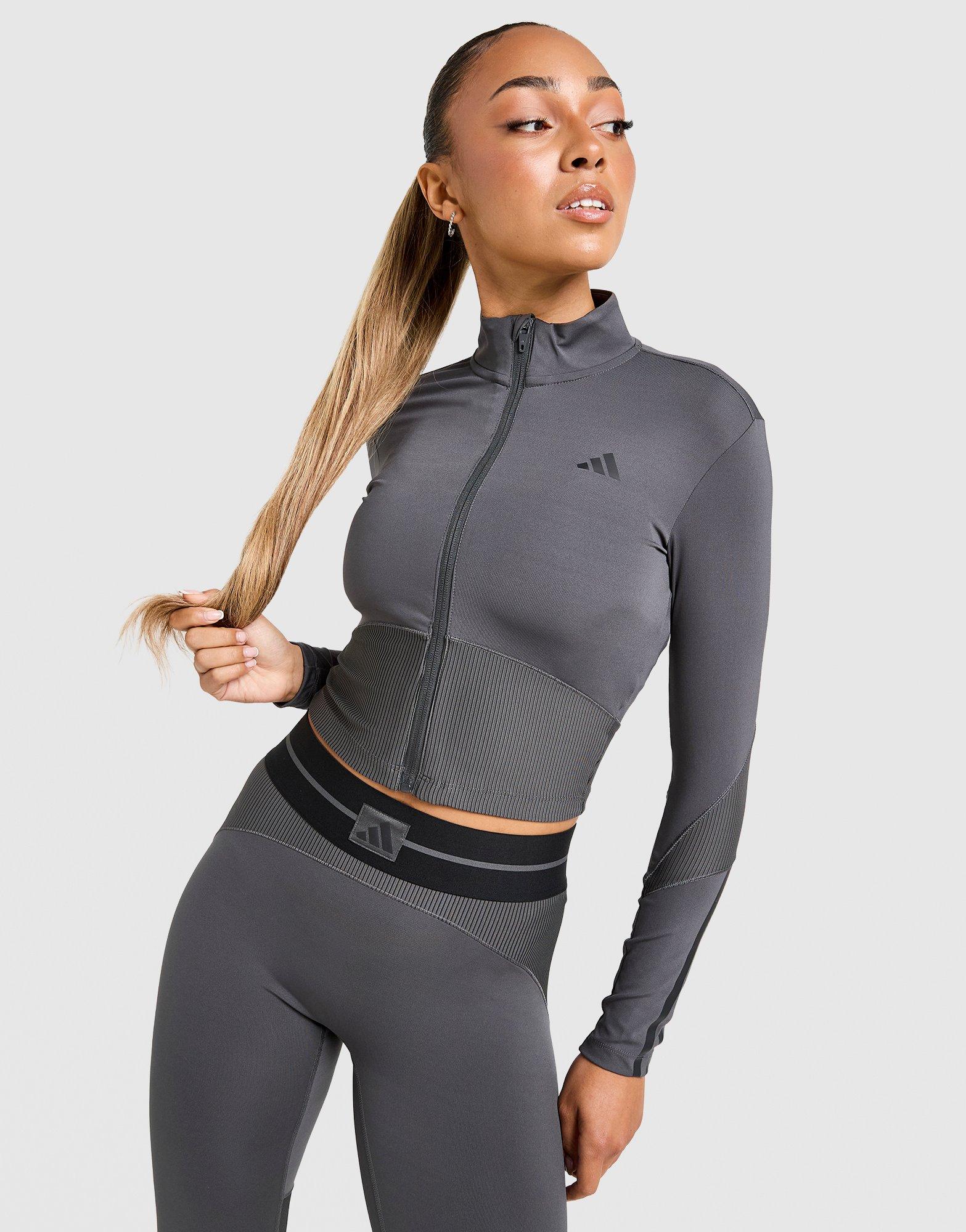 adidas Hyperglam Ribbed Felpa Full Zip