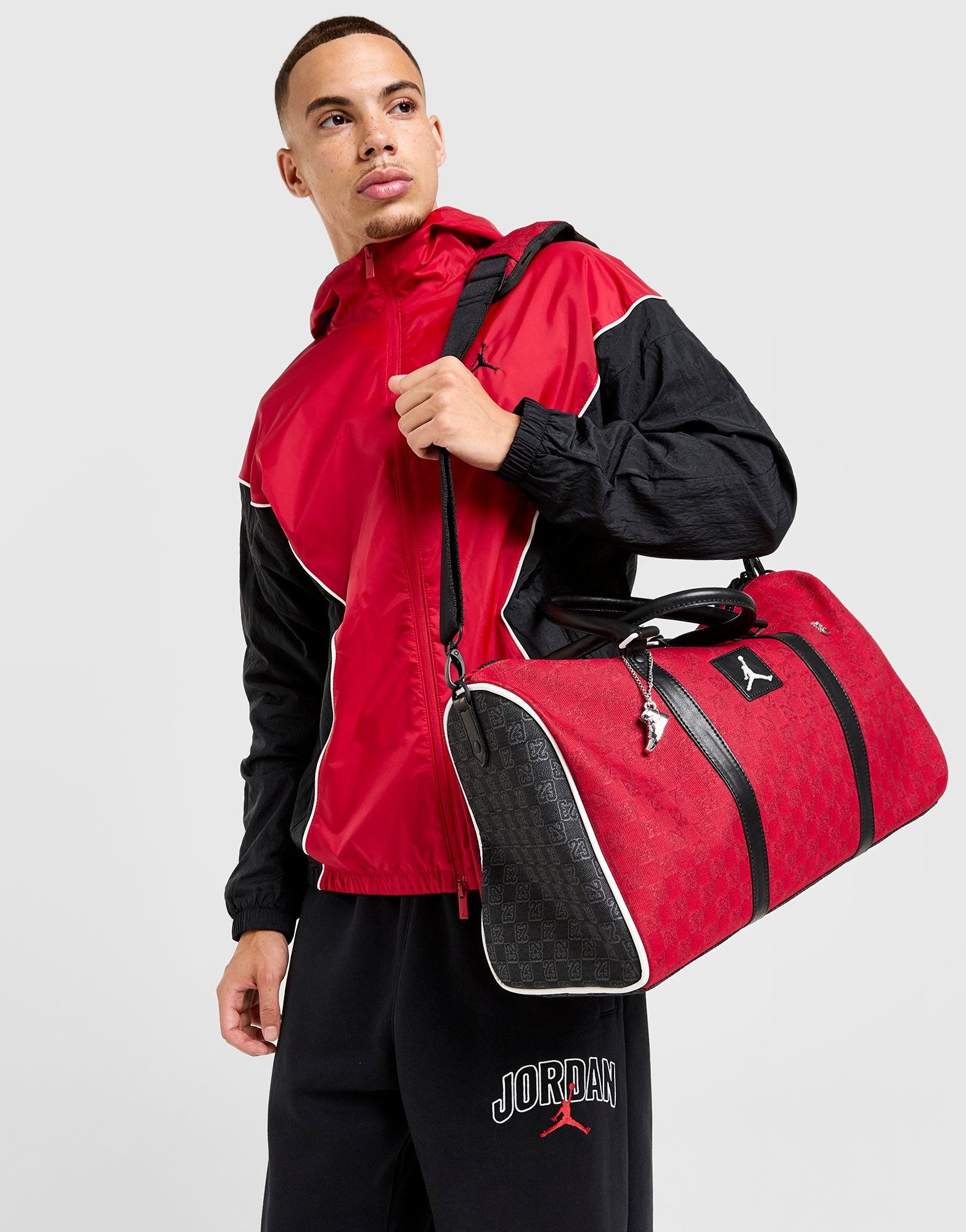Red Jordan Monogram Duffle Bag - JD Sports Global