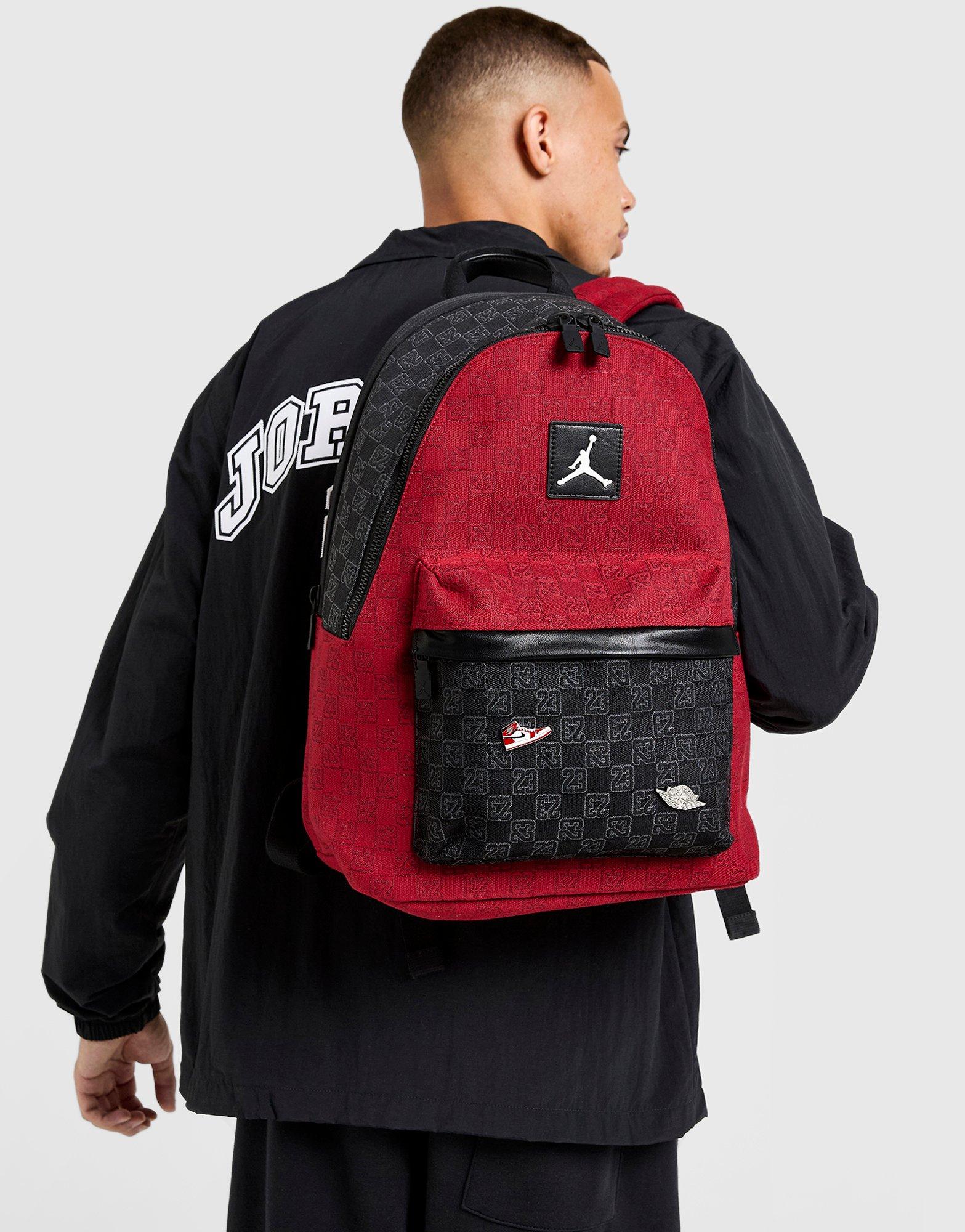 Red Jordan Monogram Backpack - JD Sports Global