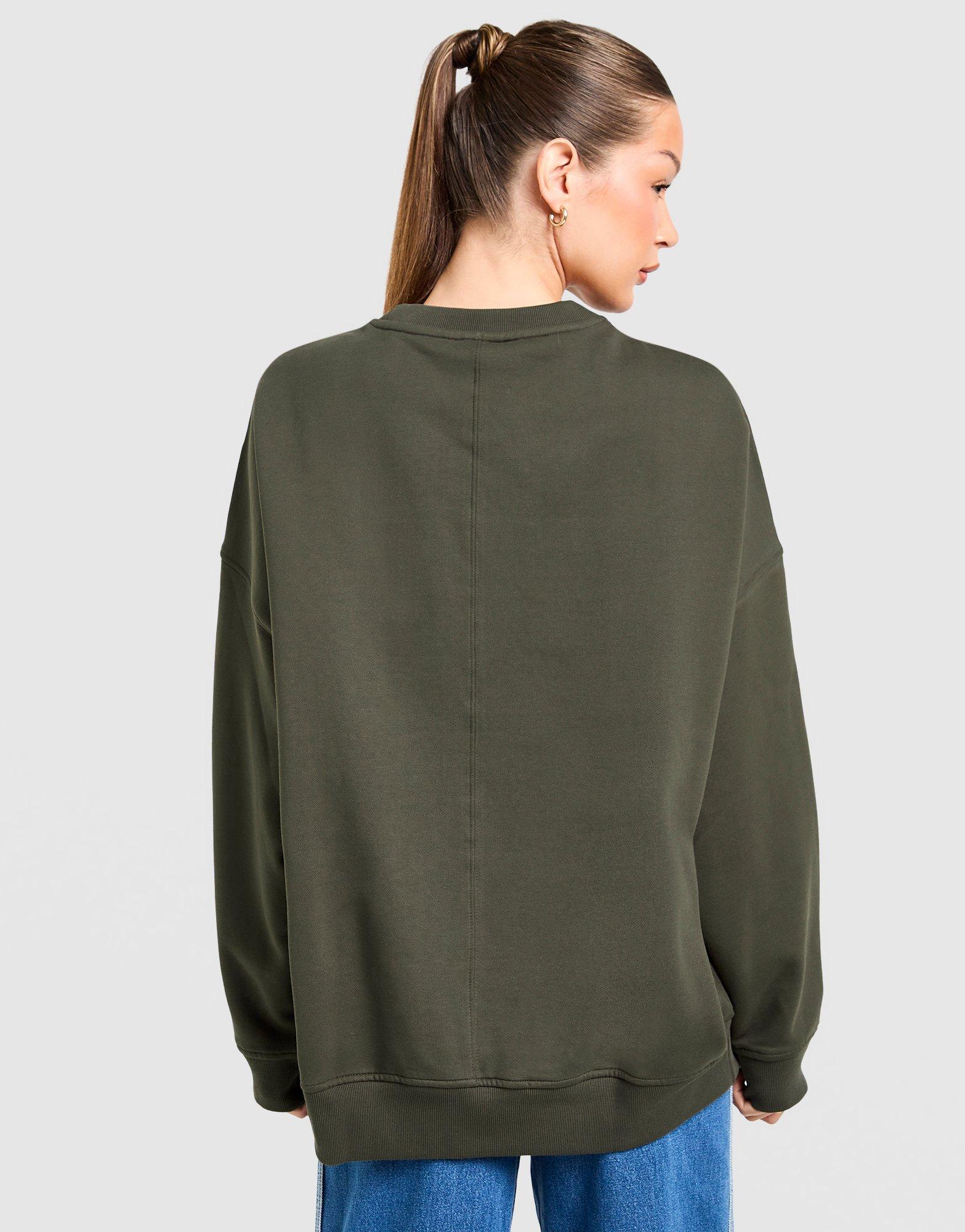 adidas Originals Essential Linear Oversized Crew Sweatshirt