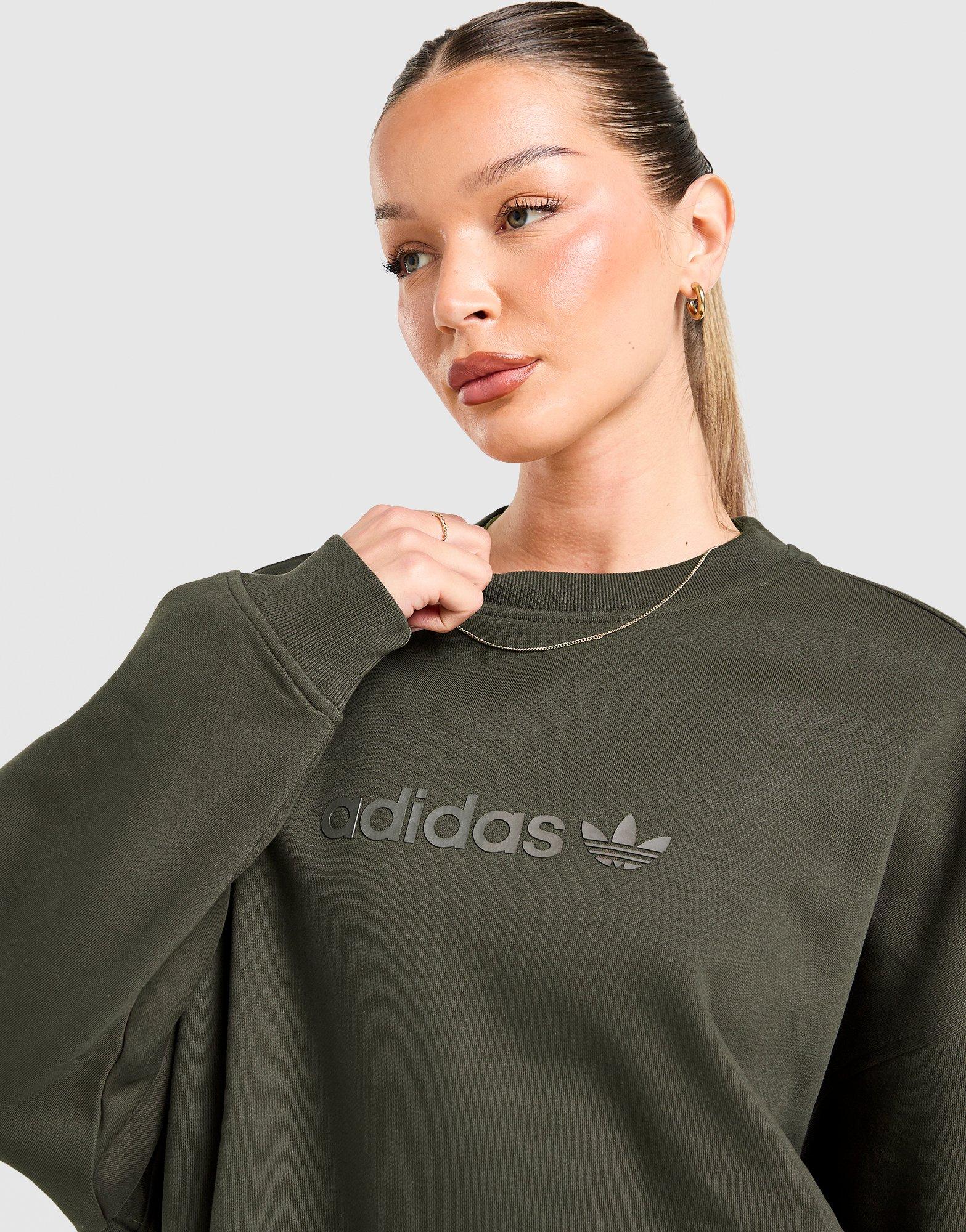 adidas Originals Essential Linear Oversized Crew Sweatshirt
