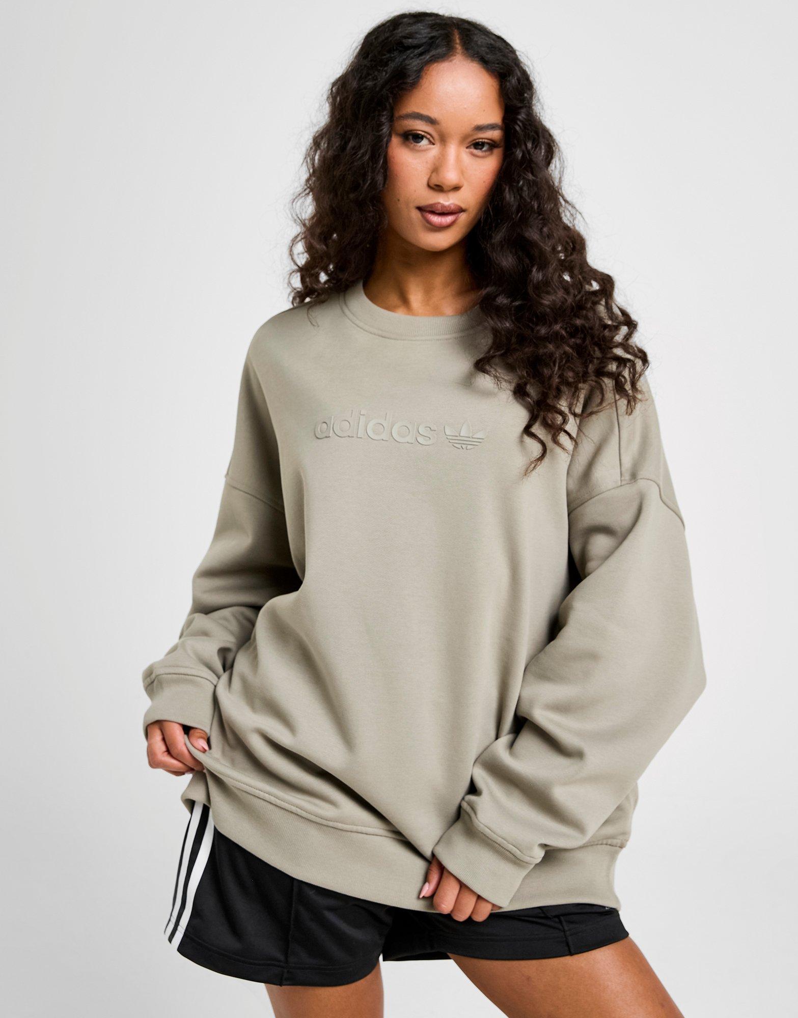 adidas Originals Essential Linear Oversized Crew Sweatshirt
