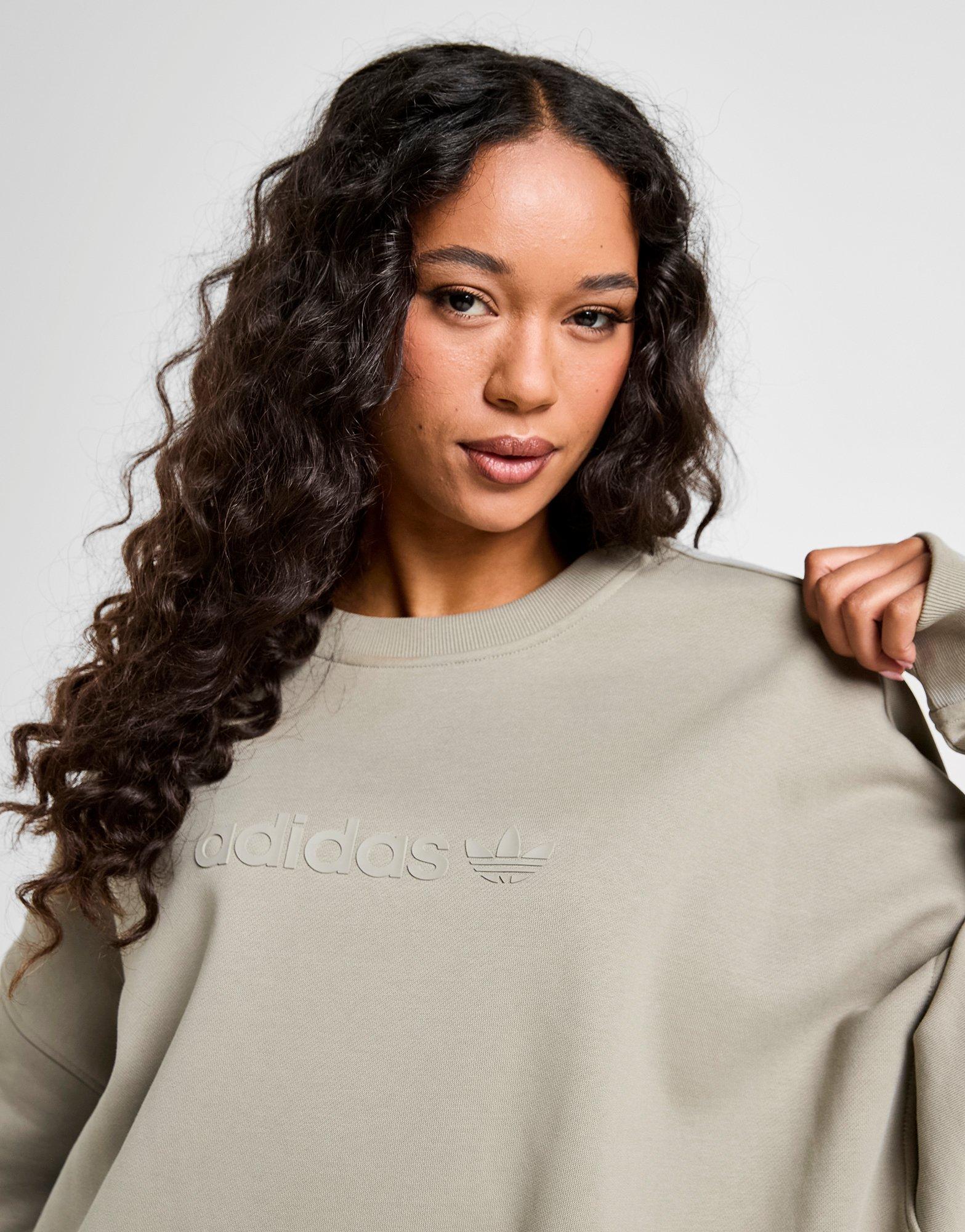 adidas Originals Essential Linear Oversized Crew Sweatshirt