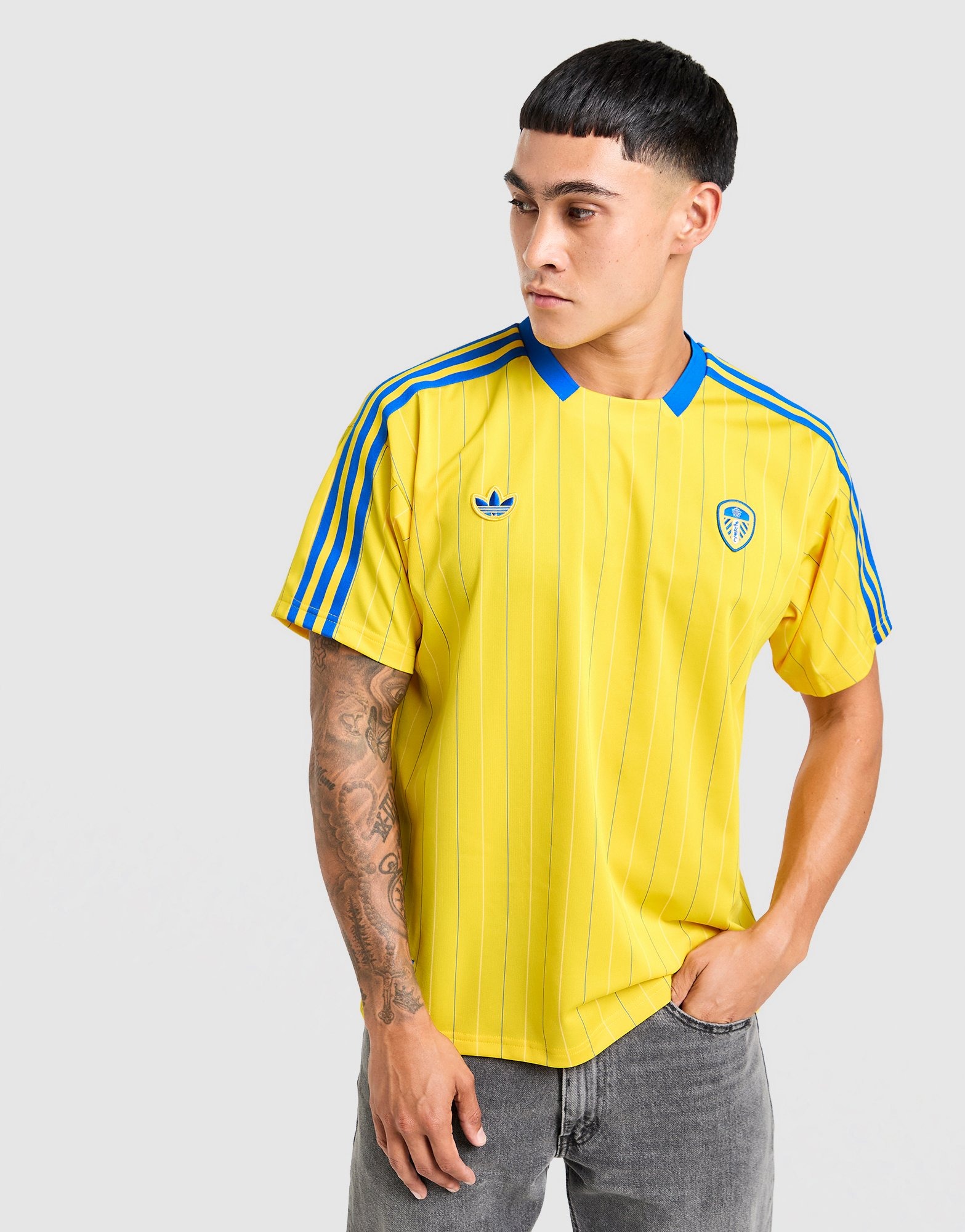 Yellow adidas Originals Leeds United FC Icon Shirt - JD Sports Global