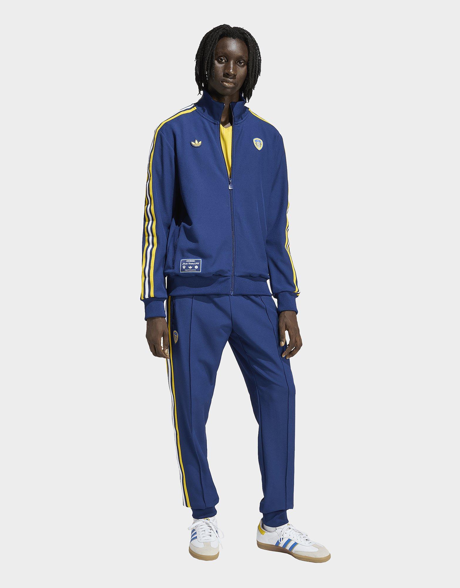 Blue adidas Originals Leeds United FC Icon Track Top - JD Sports
