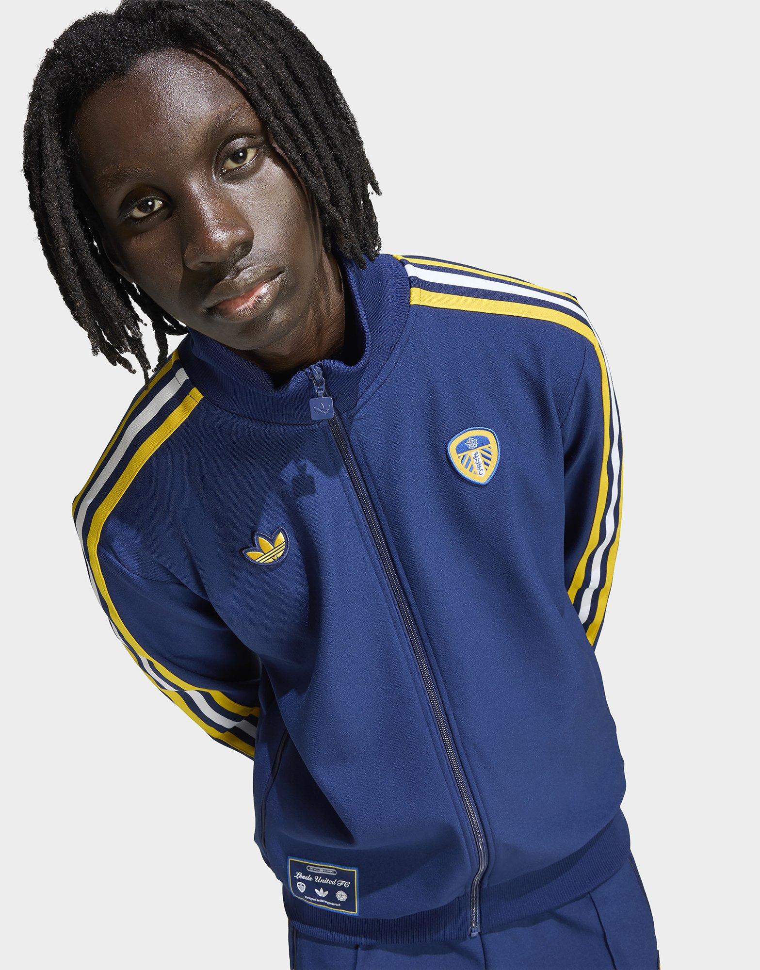 Blue adidas Originals Leeds United FC Icon Track Top - JD Sports