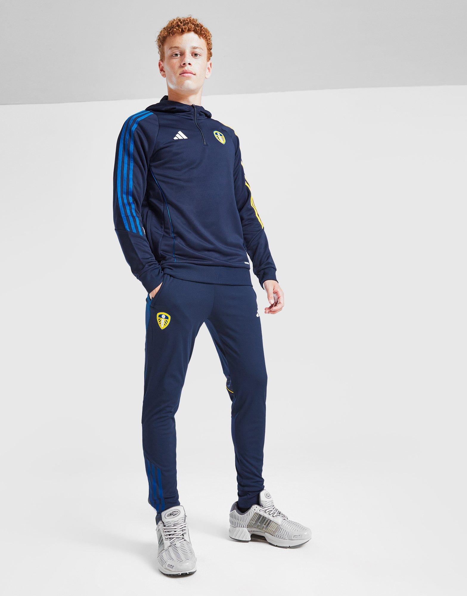 Blue adidas Leeds United FC Training Track Pants Junior - JD
