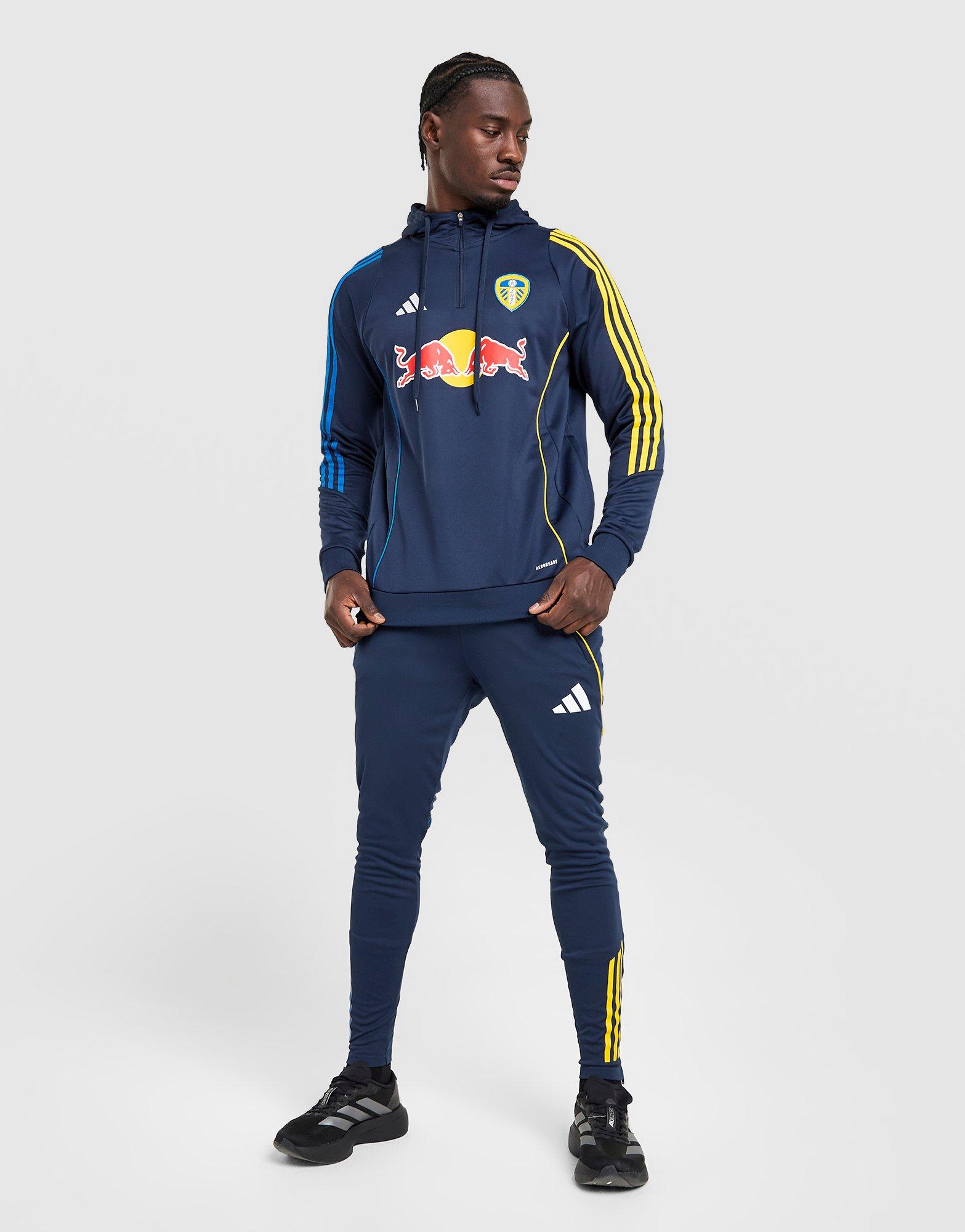 Blue adidas Leeds United FC Training Hoodie - JD Sports Global