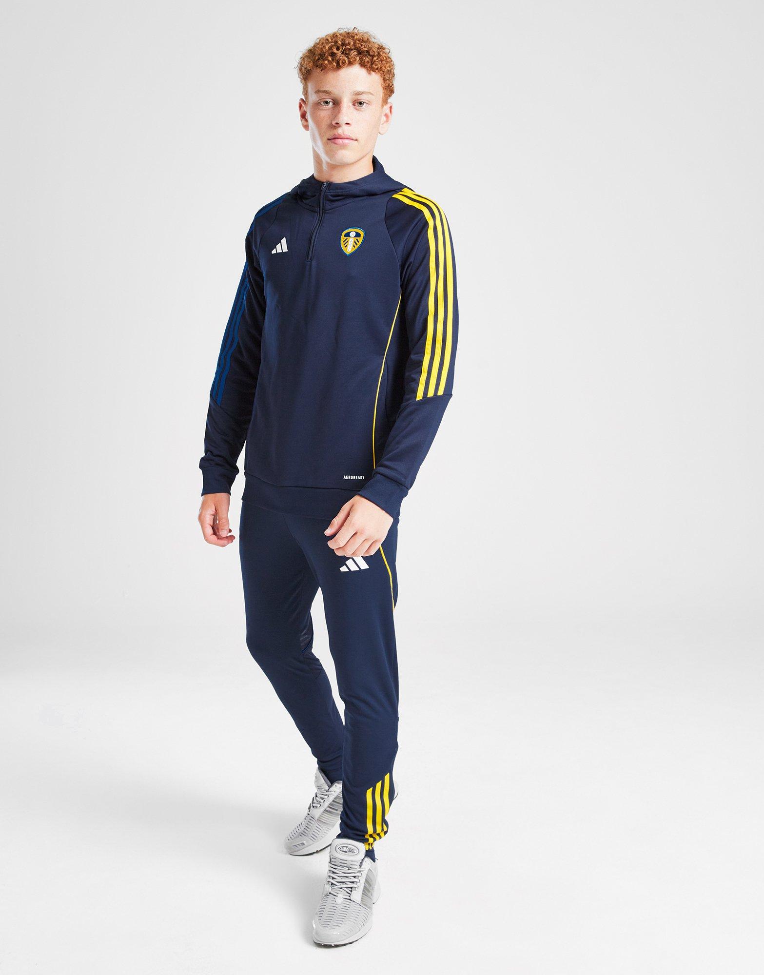 adidas Leeds United FC Training Hoodie Junior