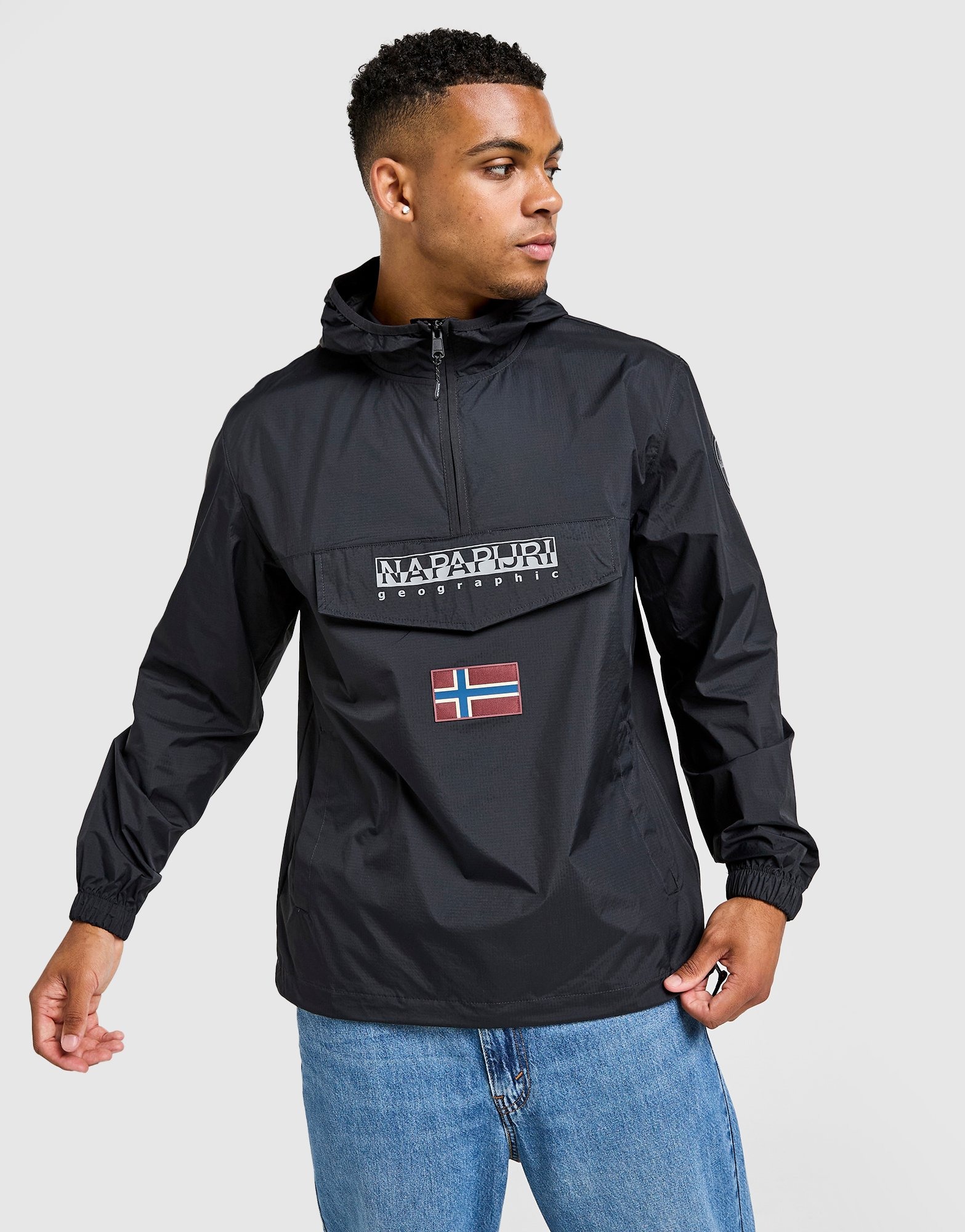 Black Napapijri Lightweight Arper Jacket - JD Sports Global