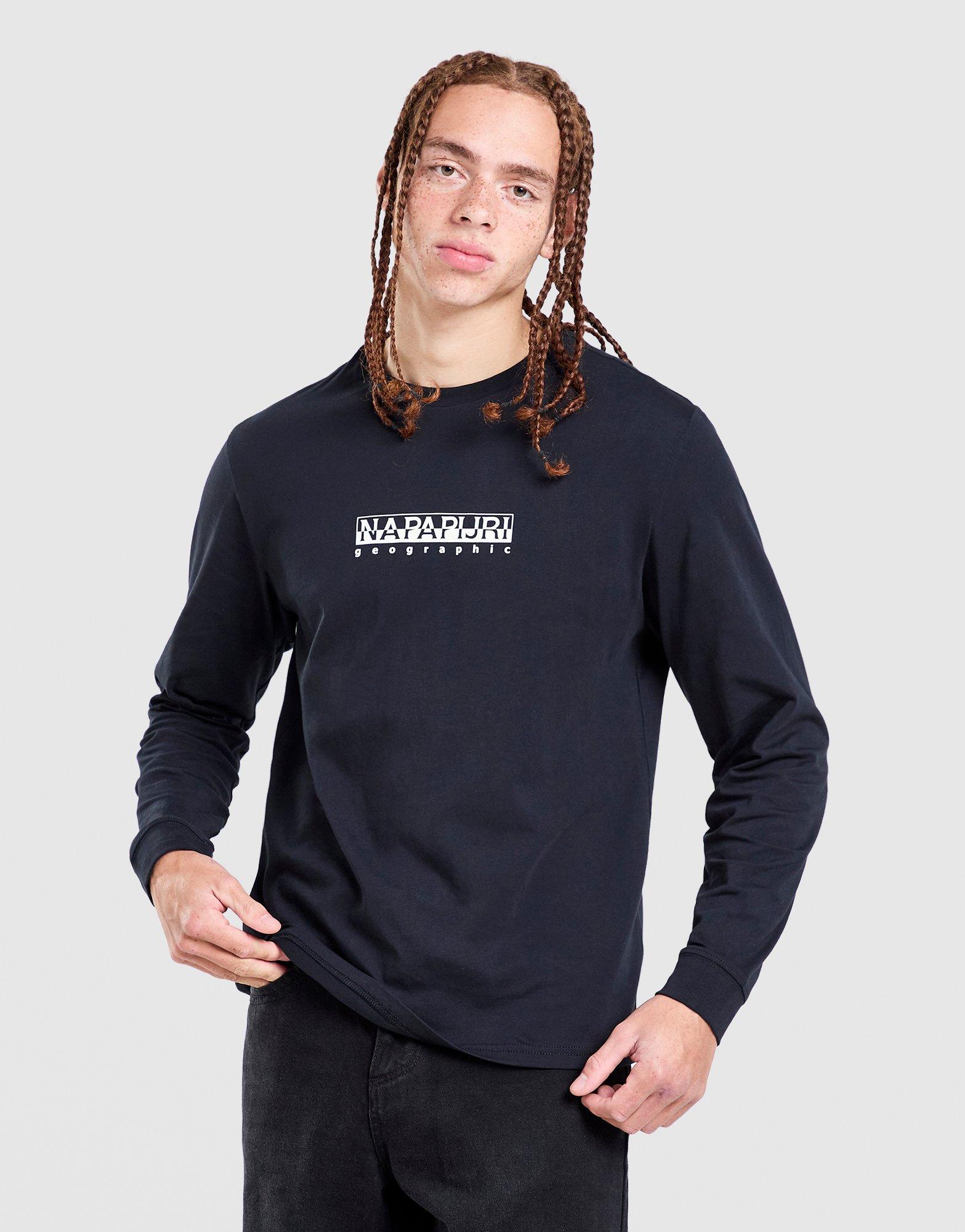 Napapijri T-shirt manches longues dos imprimé Grid