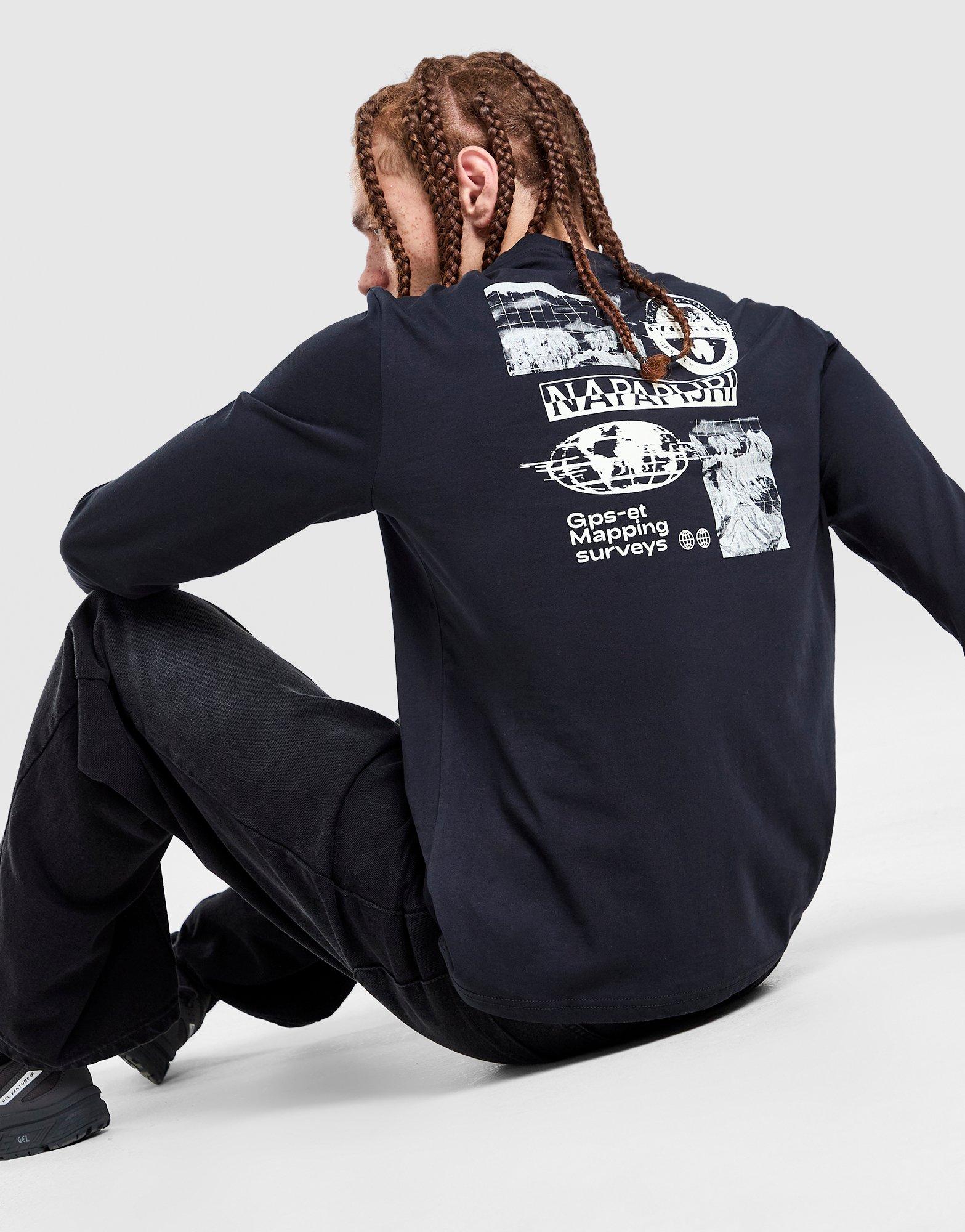 Napapijri Maglia Maniche Lunghe Grid Back Print