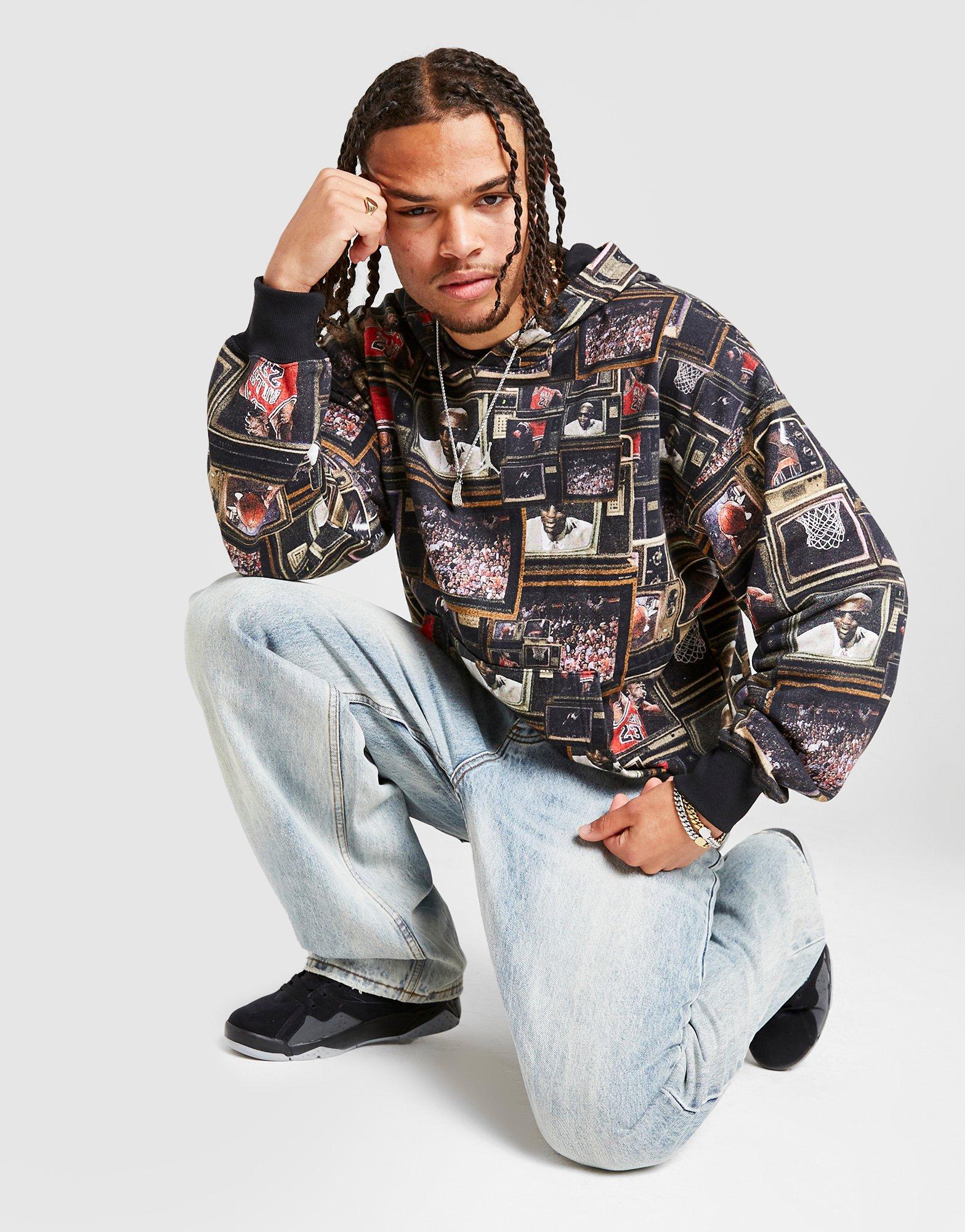 Jordan All Over Print Graphic Felpa