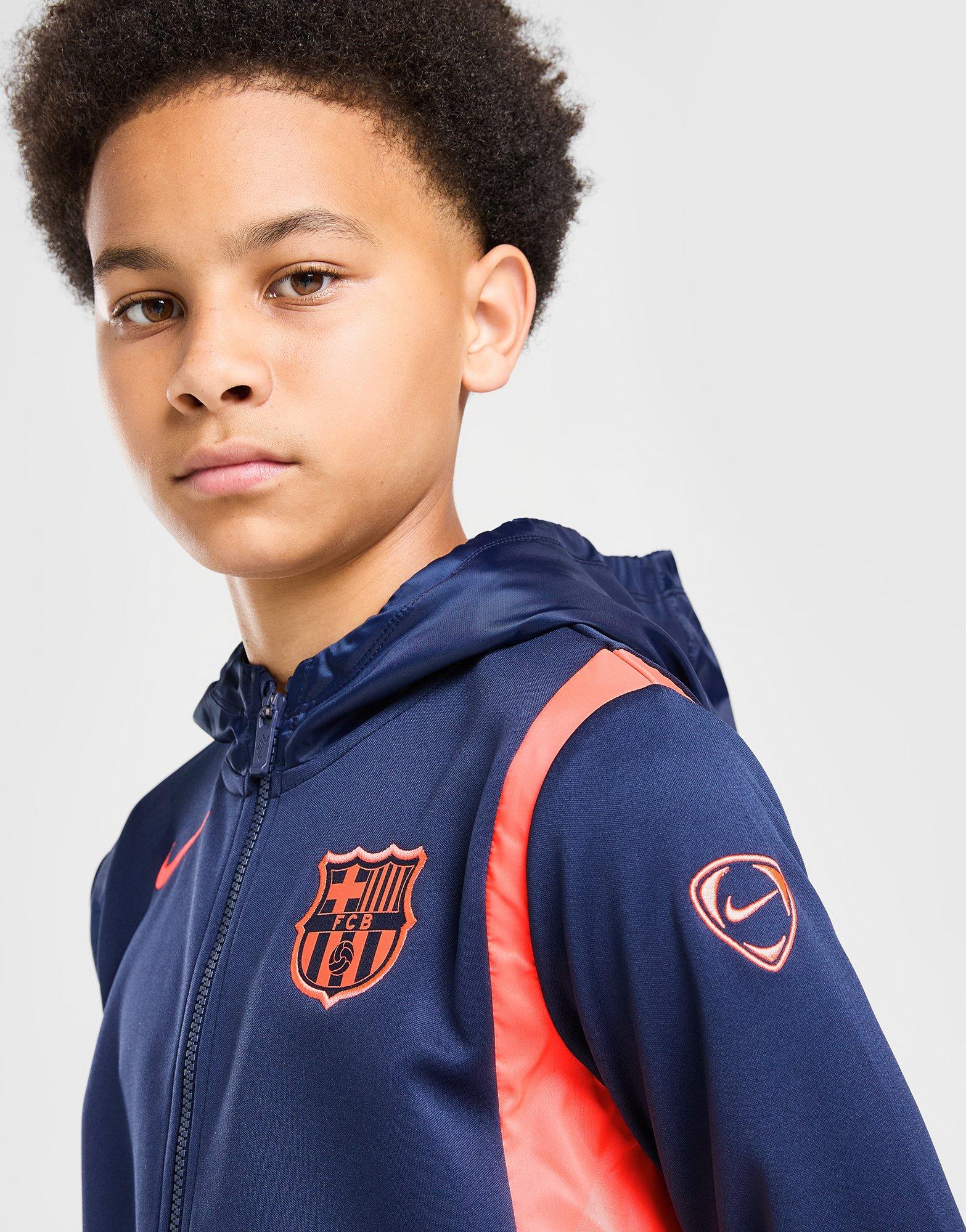 Nike FC Barcelona Hooded Tracksuit Junior