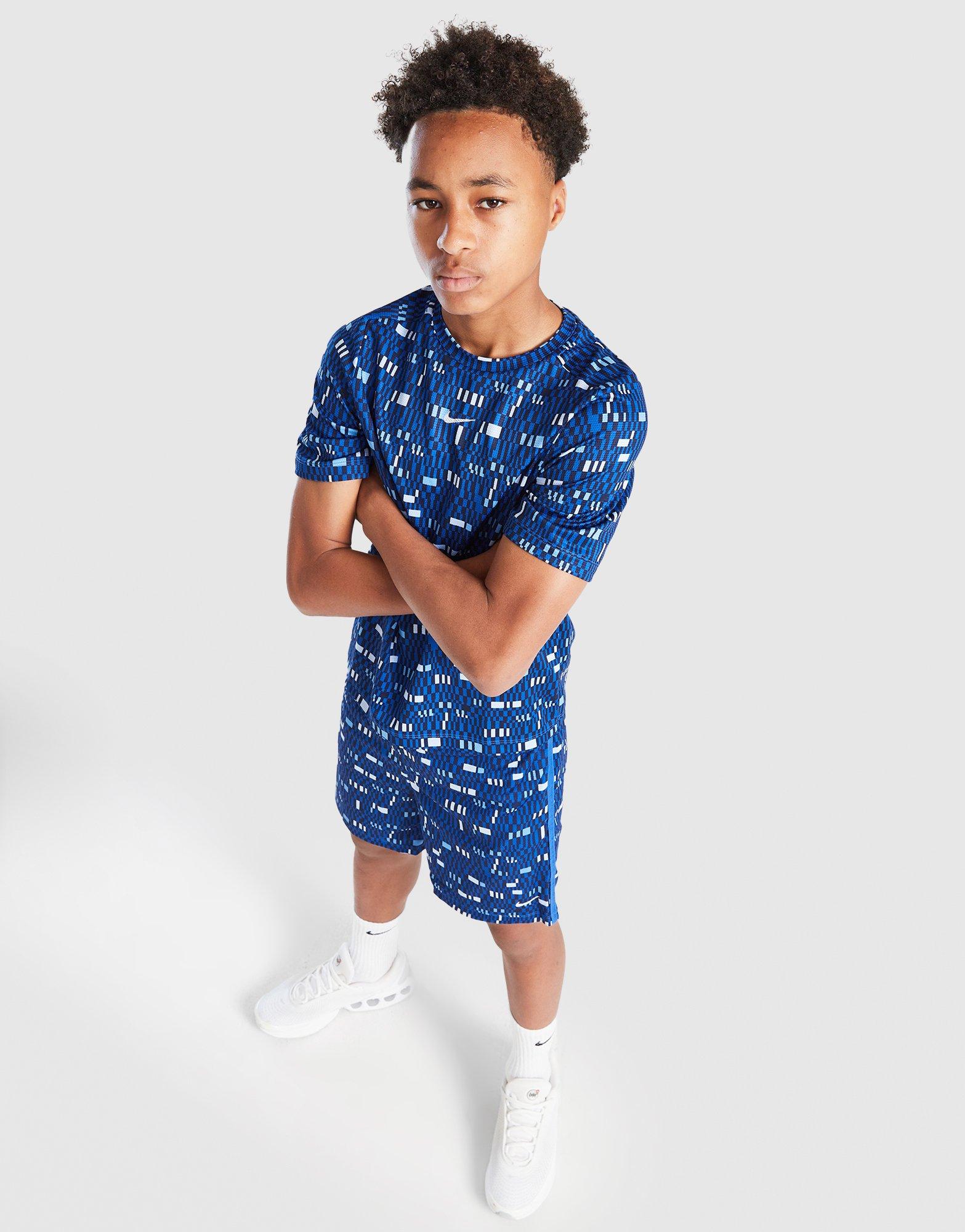 Nike Dri-FIT Geometric All Over Print T-Shirt Junior