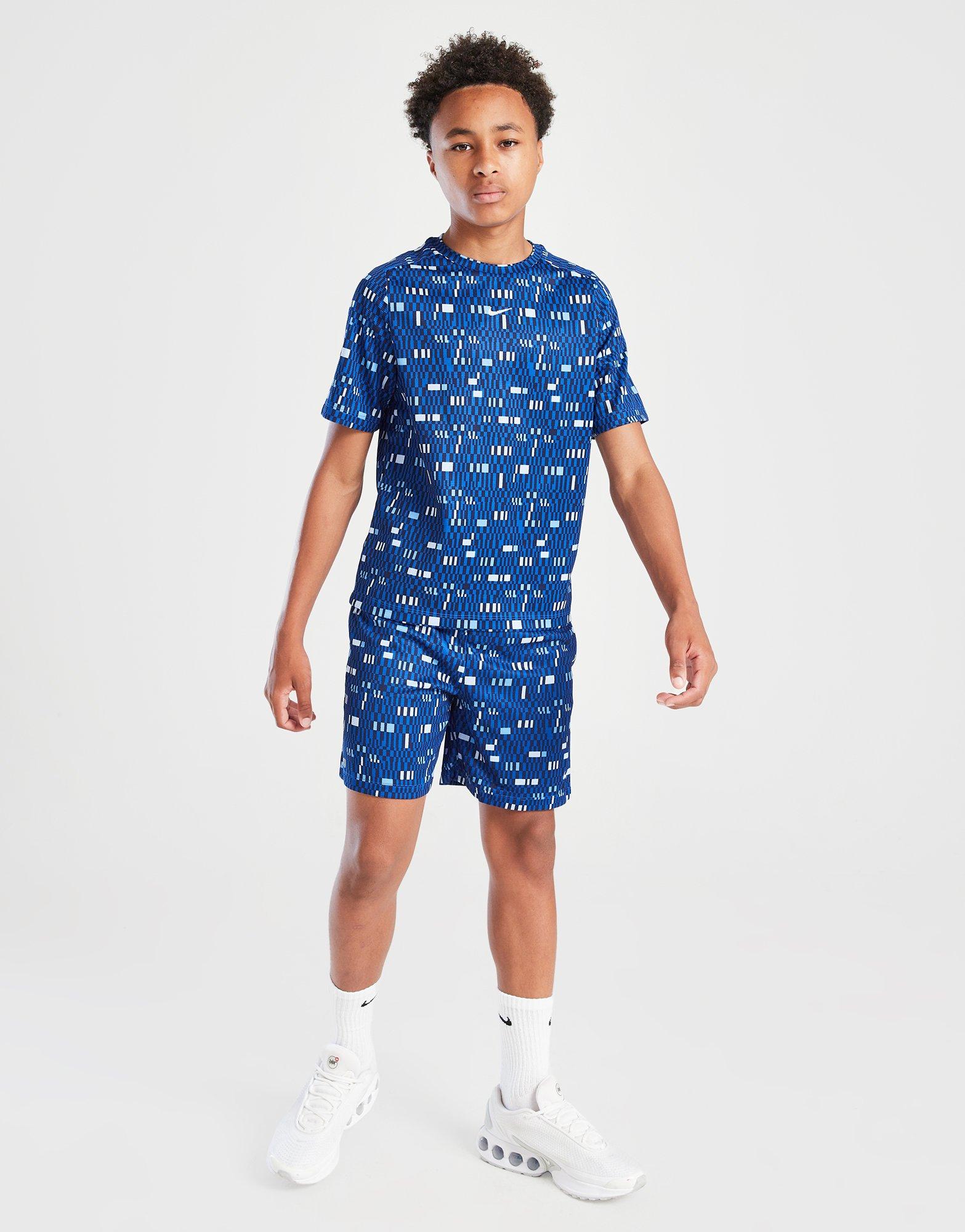 Nike Dri-FIT Geometric All Over Print T-Shirt Junior