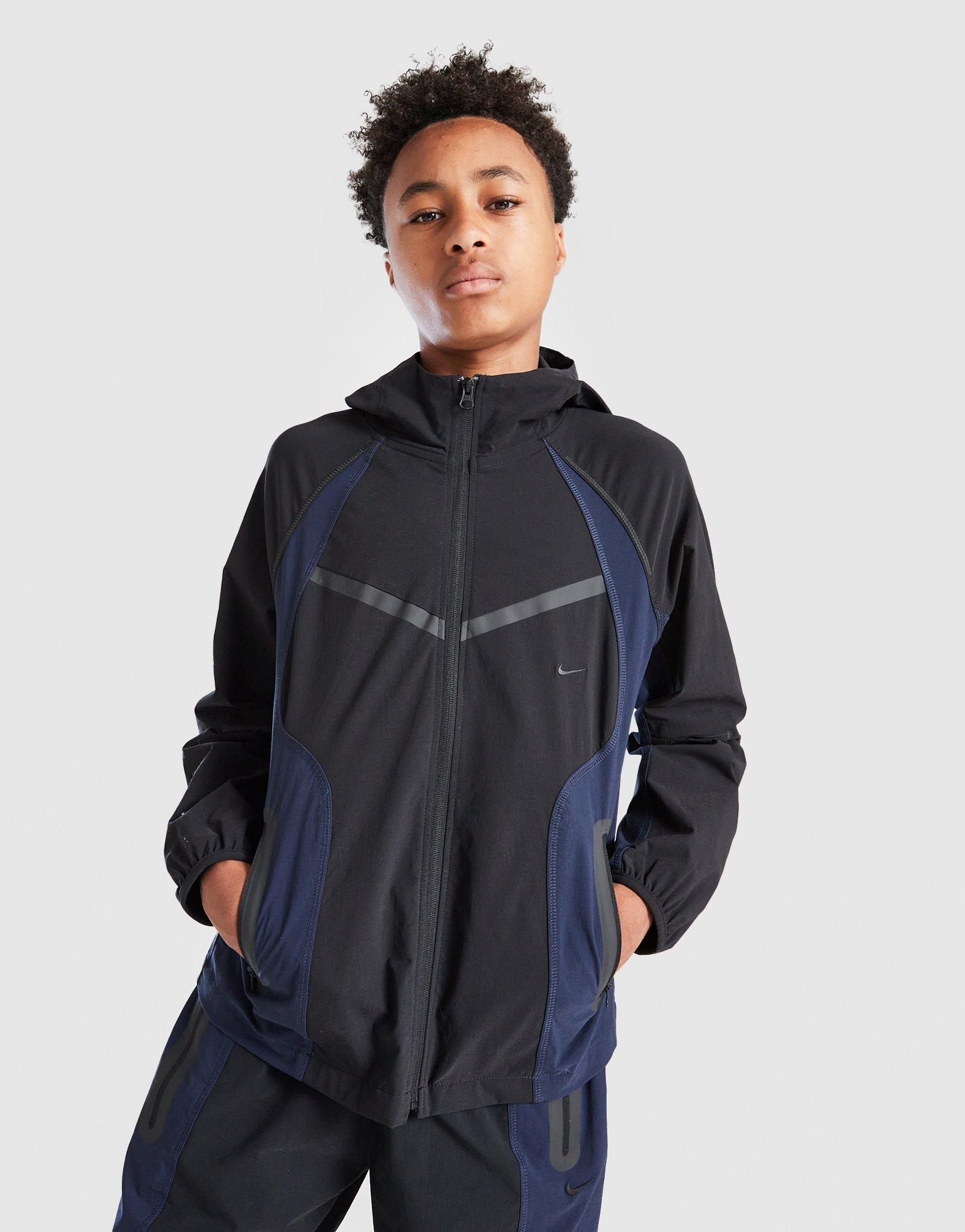 Nike Tech Woven Full Zip Colour Block Jacket Junior