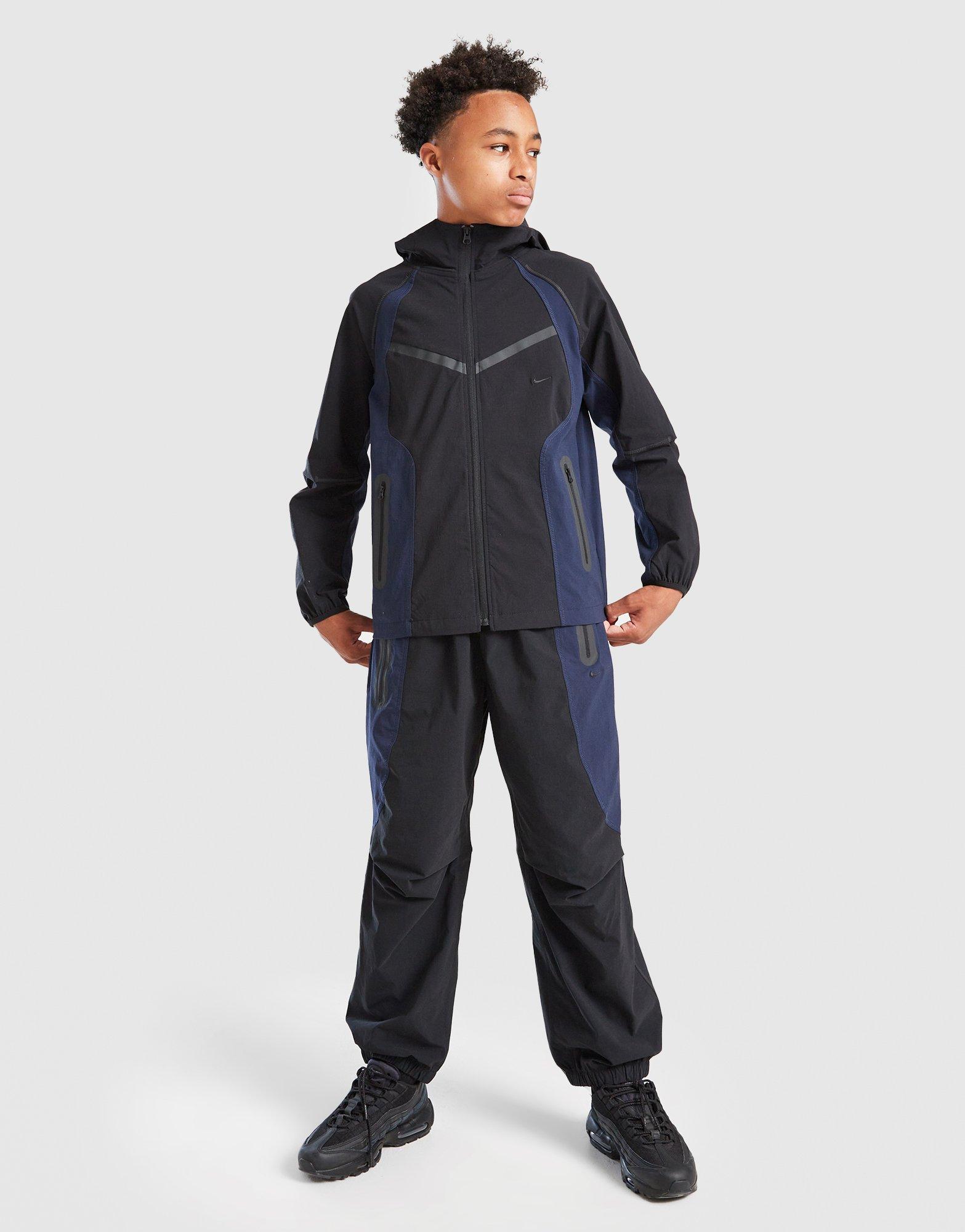 Nike Tech Woven Full Zip Colour Block Jacket Junior