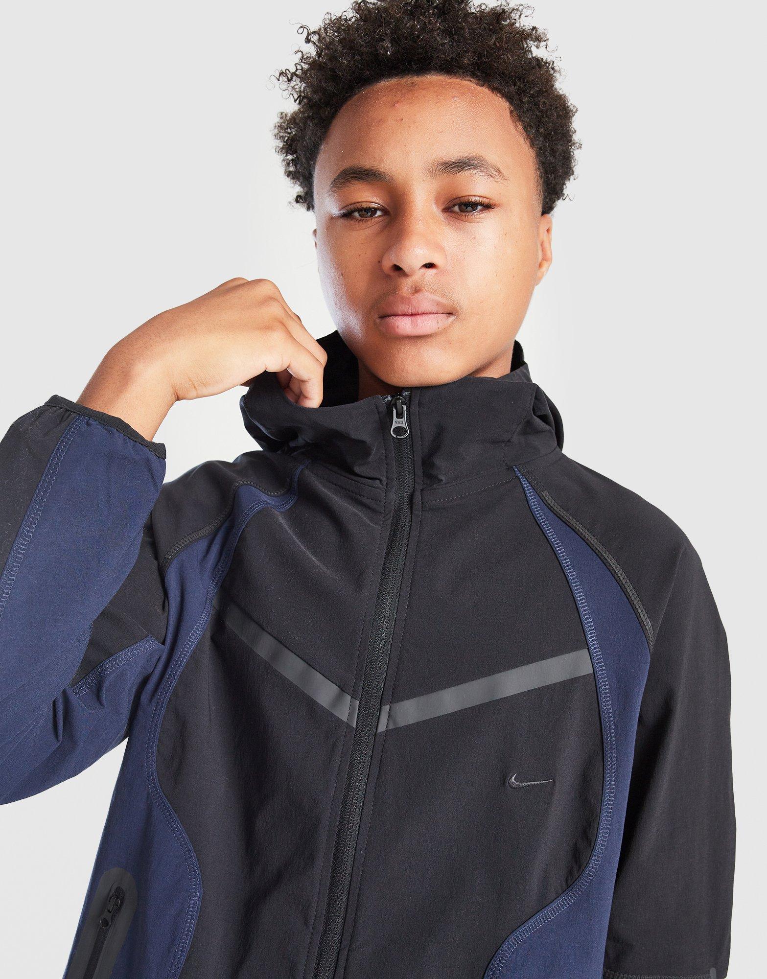 Nike Tech Woven Full Zip Colour Block Jacket Junior