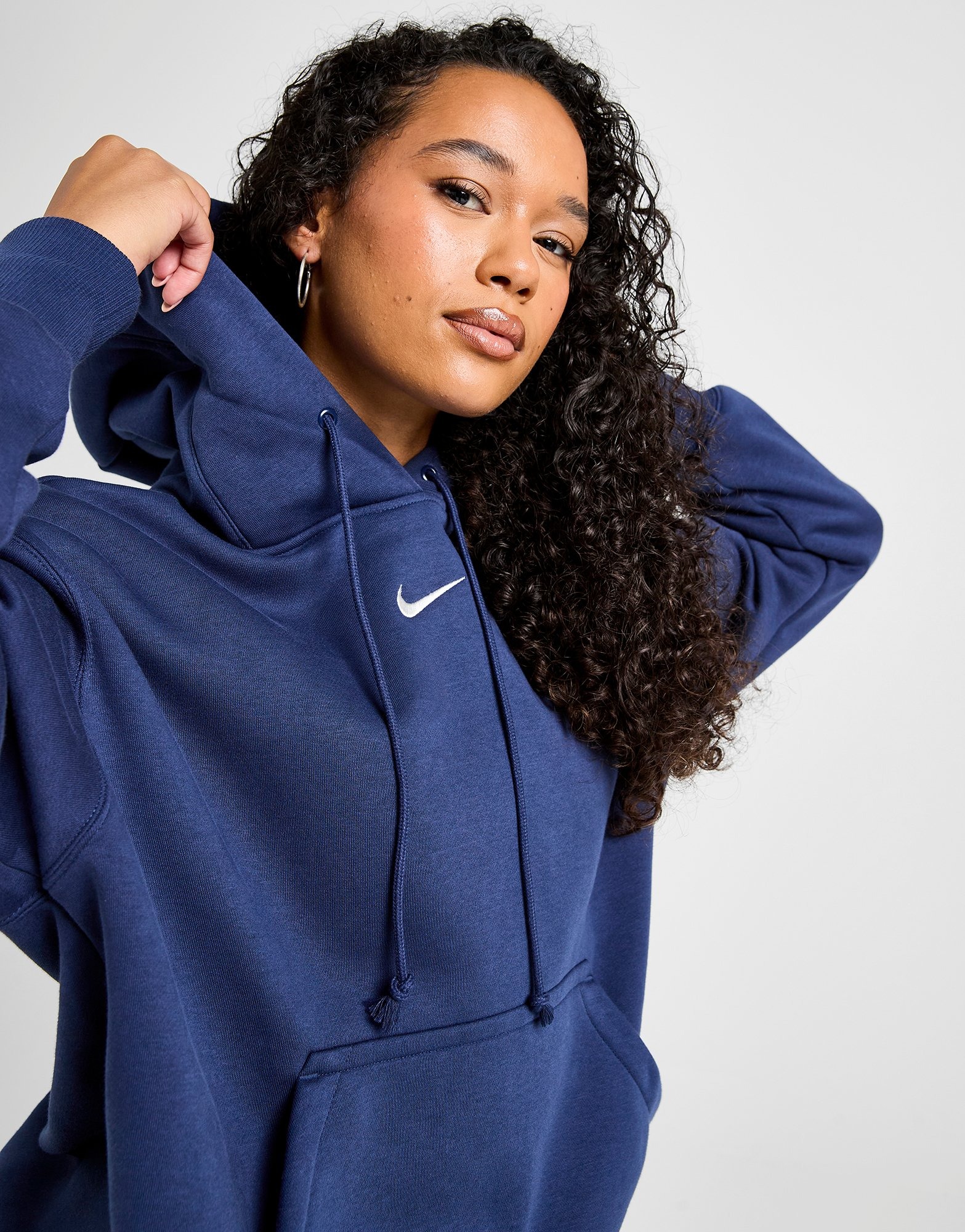 Blue Nike Phoenix Oversized Hoodie | JD Sports UK 