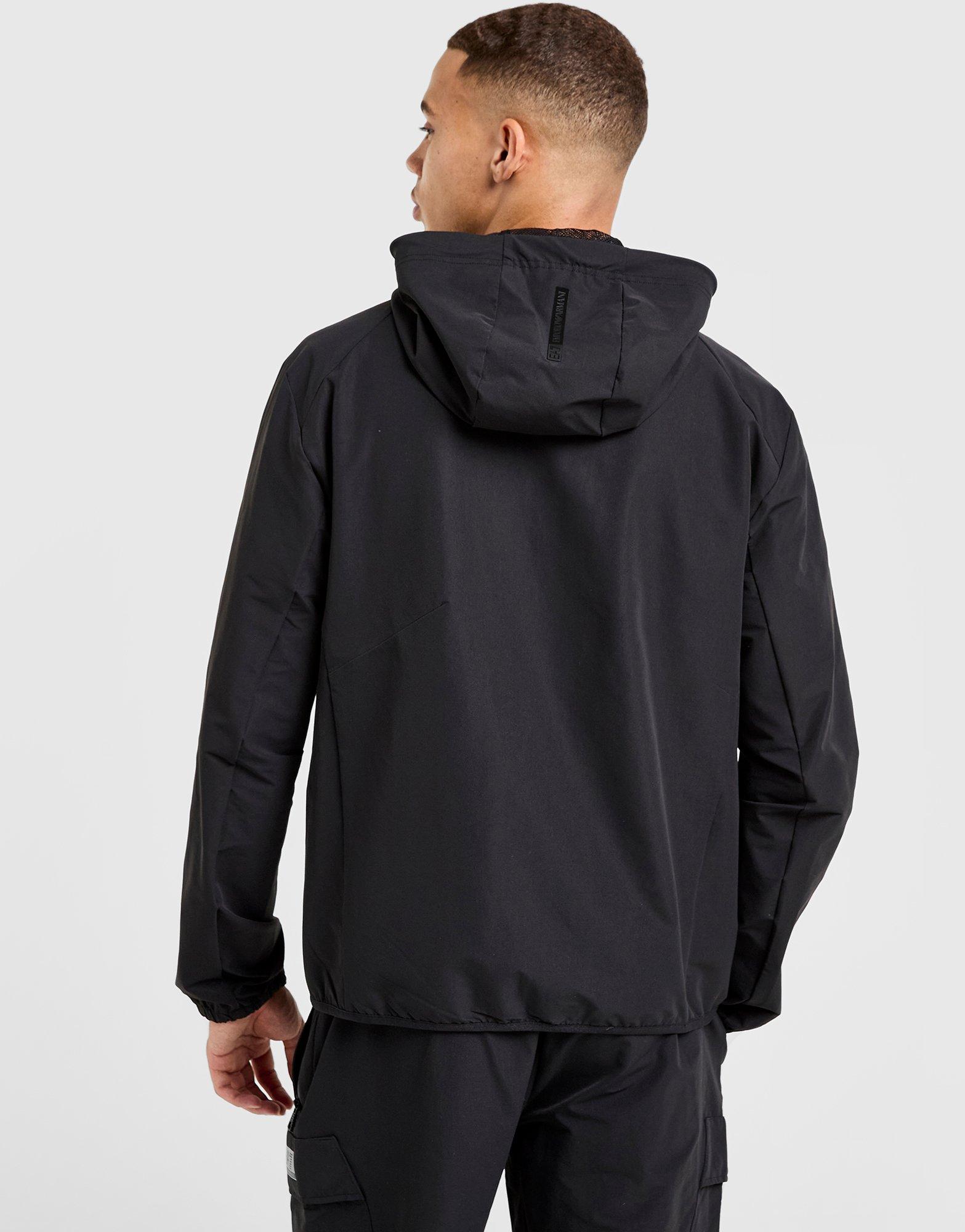 EA7 Emporio Armani Reflective Woven Full Zip Hoodie