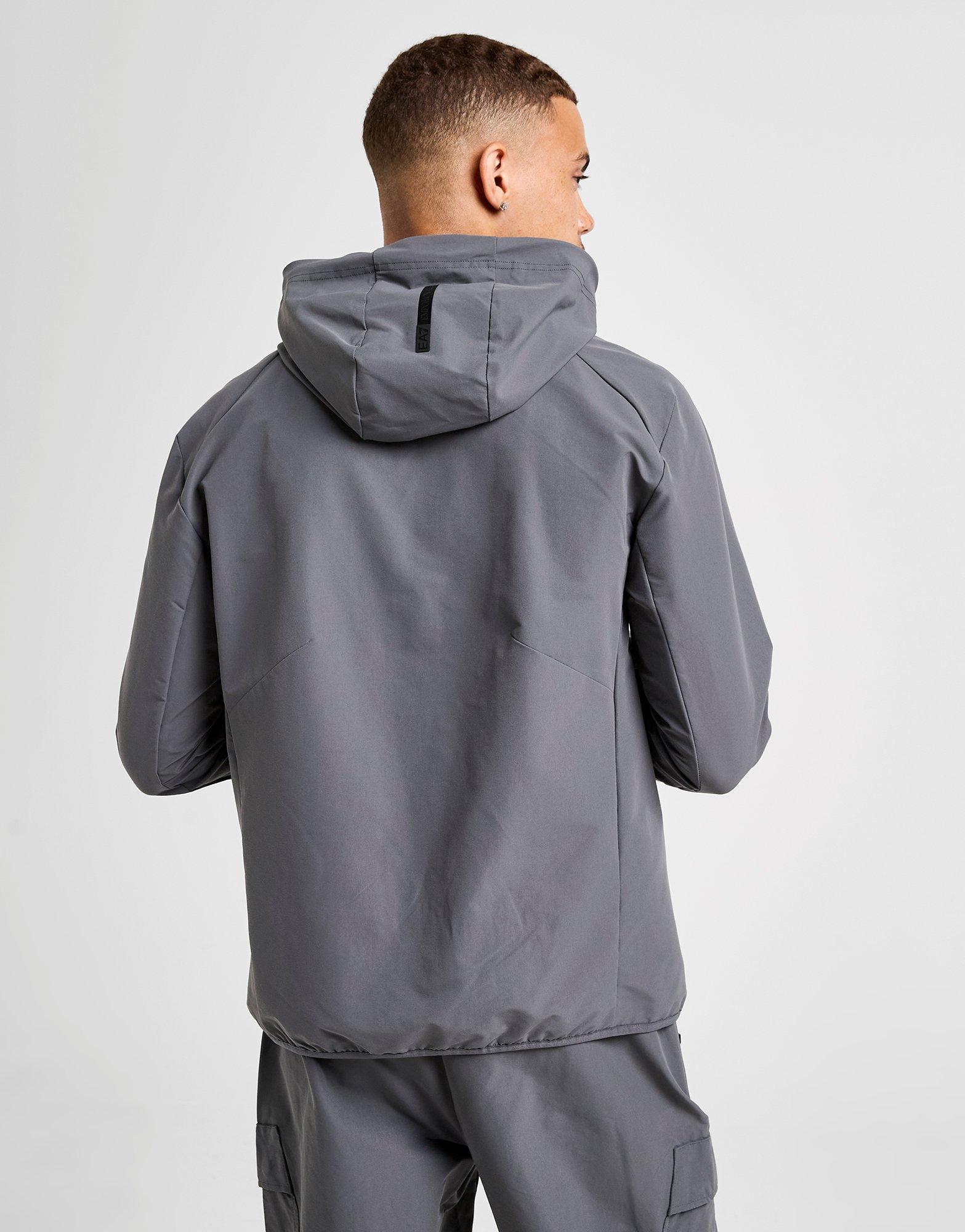 EA7 Emporio Armani Reflective Woven Full Zip Hoodie