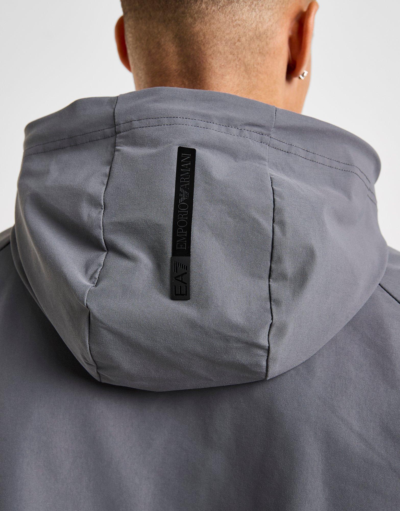 EA7 Emporio Armani Reflective Woven Full Zip Hoodie