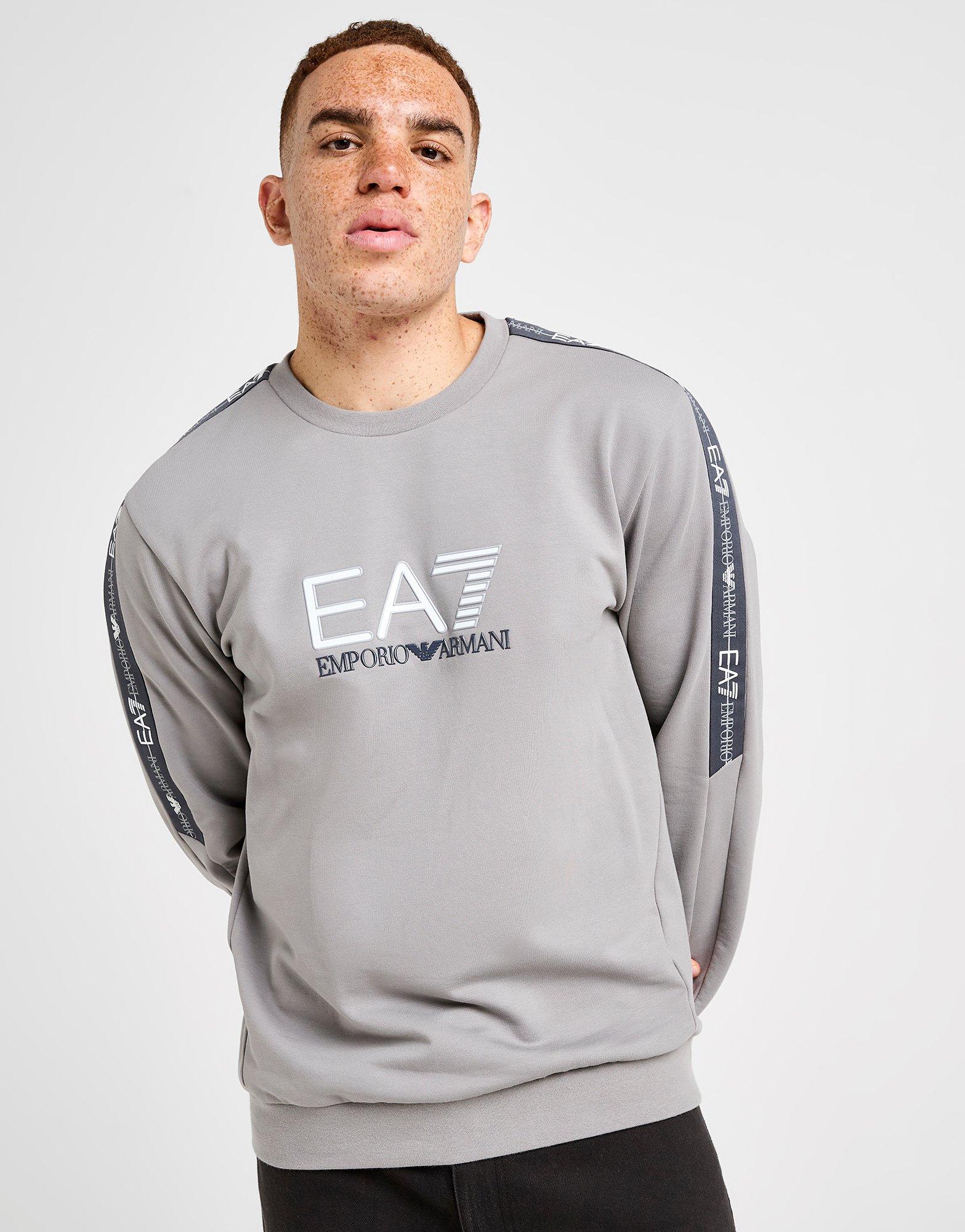 EA7 Emporio Armani Felpa Tape Large Logo Crew