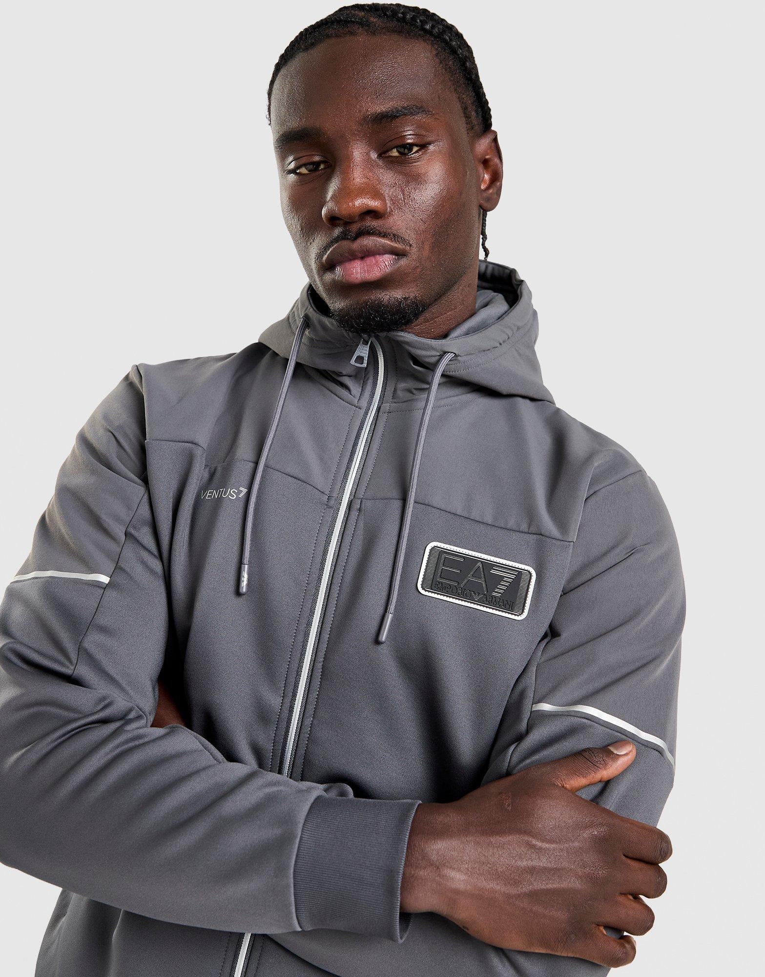 EA7 Emporio Armani Natural VENTUS7 Full Zip Hoodie