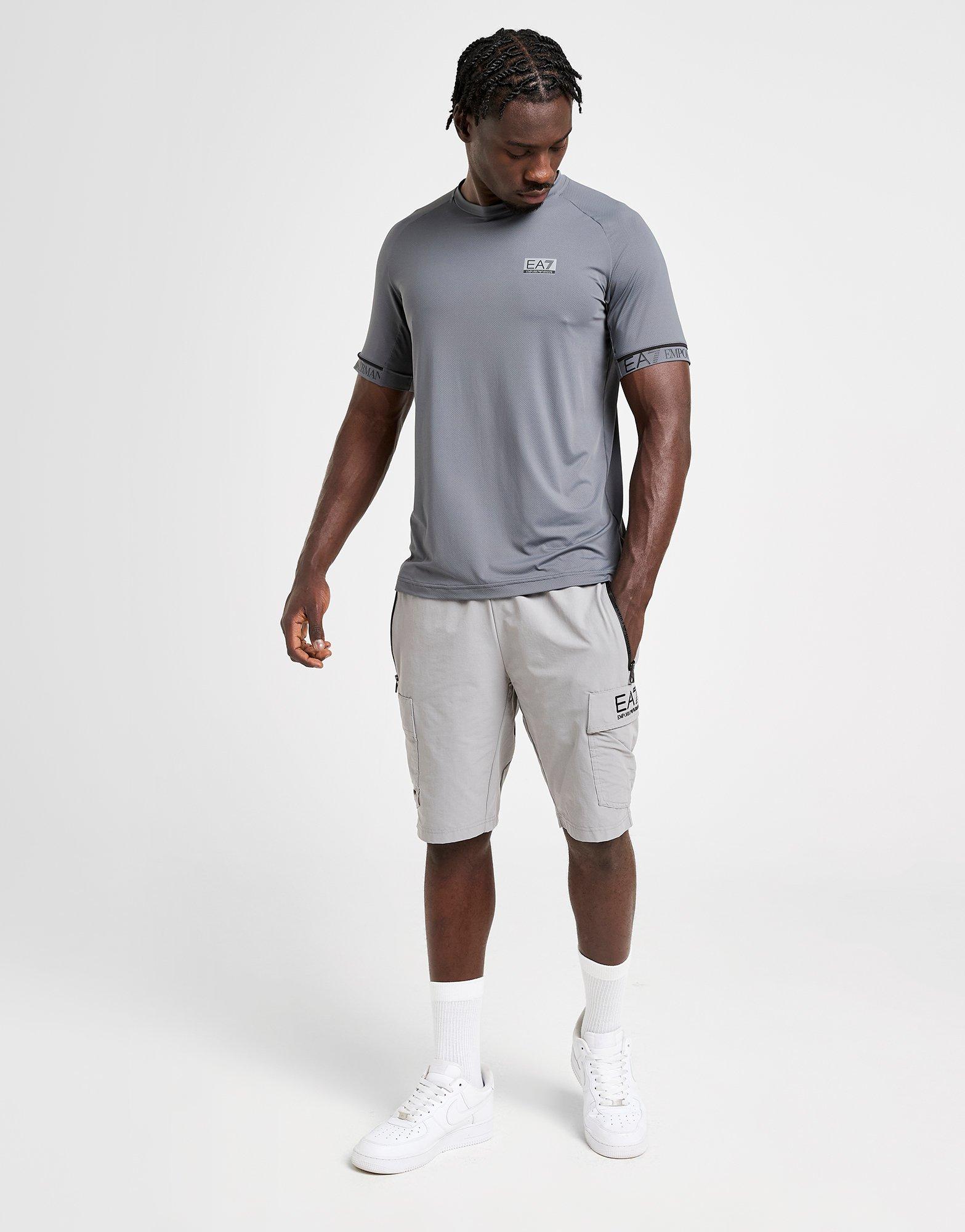 EA7 Emporio Armani Tape Sleeve Poly T-Shirt