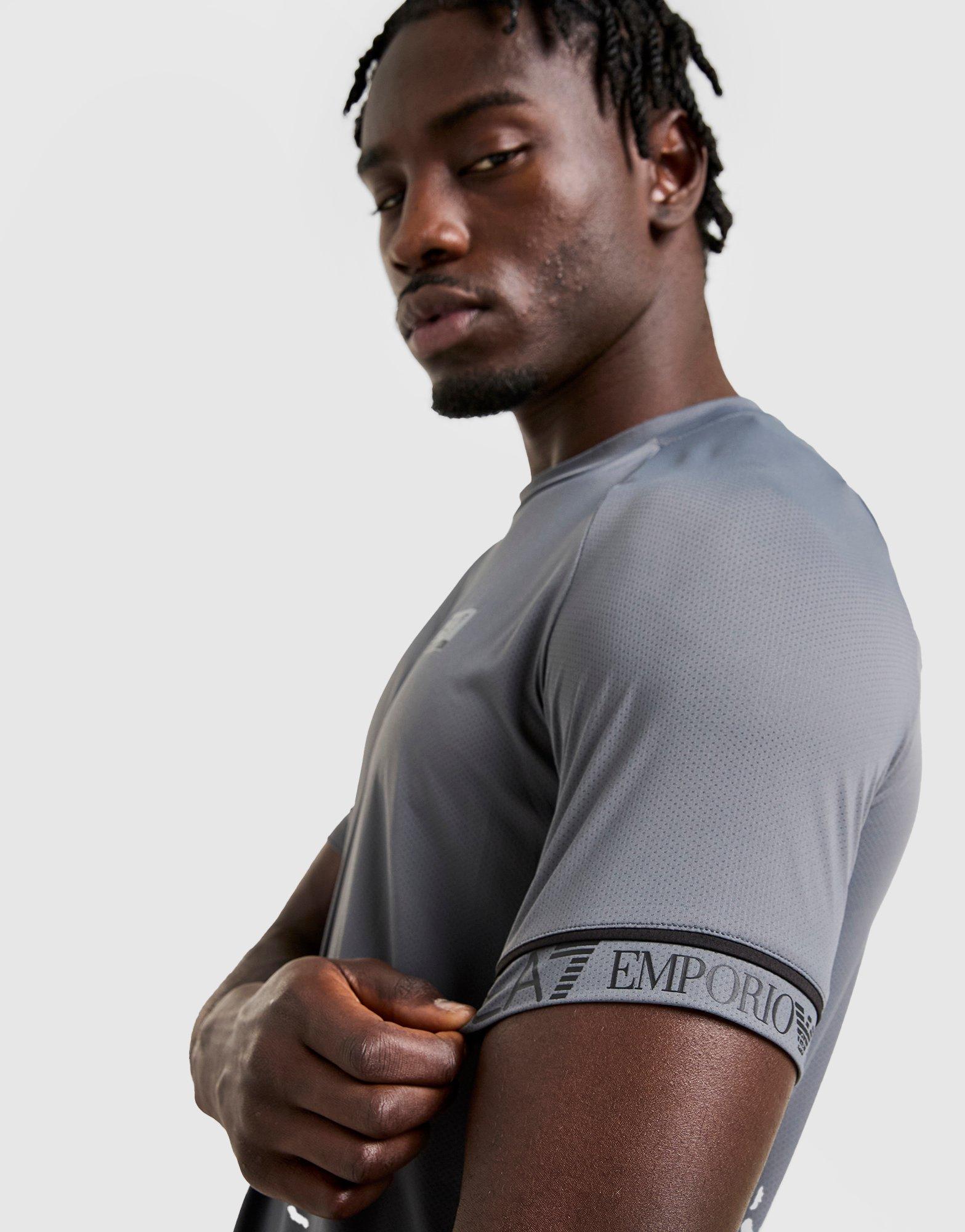 EA7 Emporio Armani Tape Sleeve Poly T-Shirt