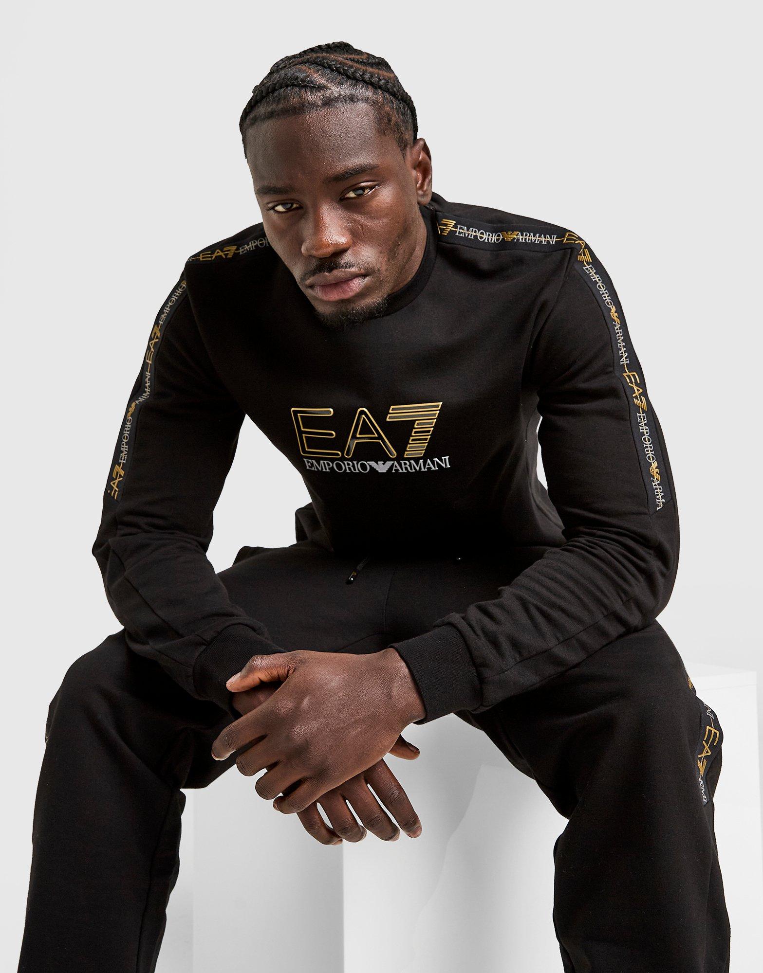 EA7 Emporio Armani Felpa Tape Large Logo Crew