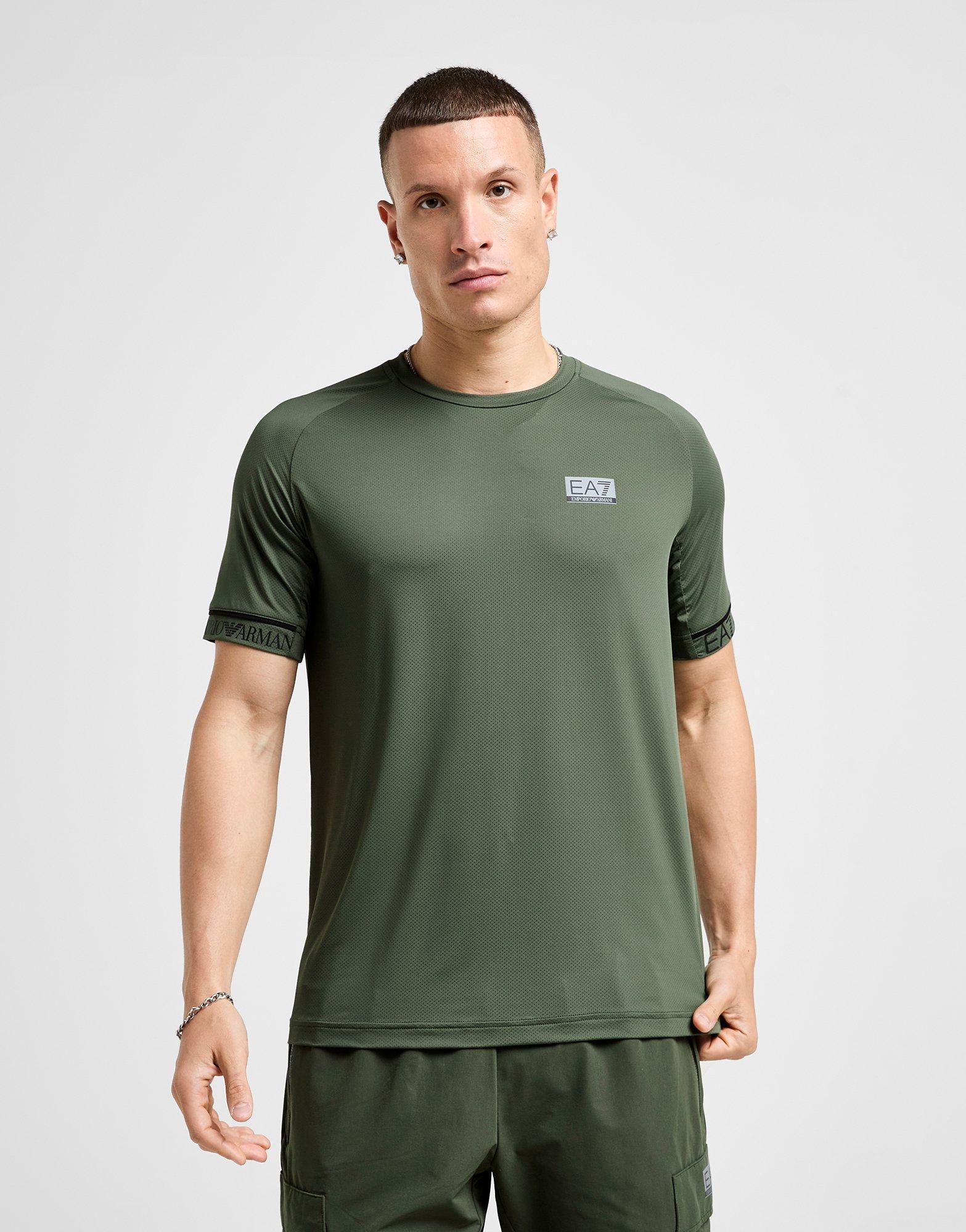EA7 Emporio Armani Tape Sleeve Poly T-Shirt