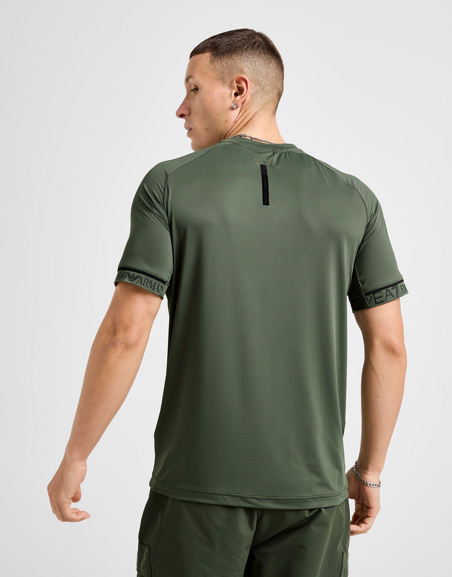 EA7 Emporio Armani Tape Sleeve Poly T-Shirt