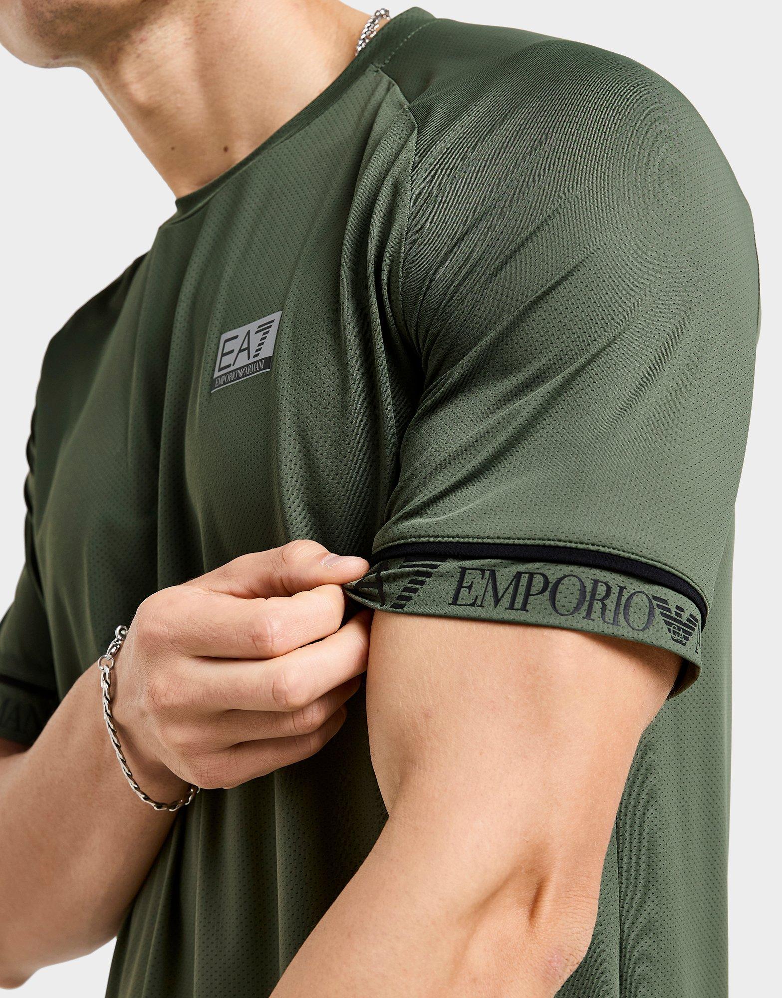 EA7 Emporio Armani Tape Sleeve Poly T-Shirt