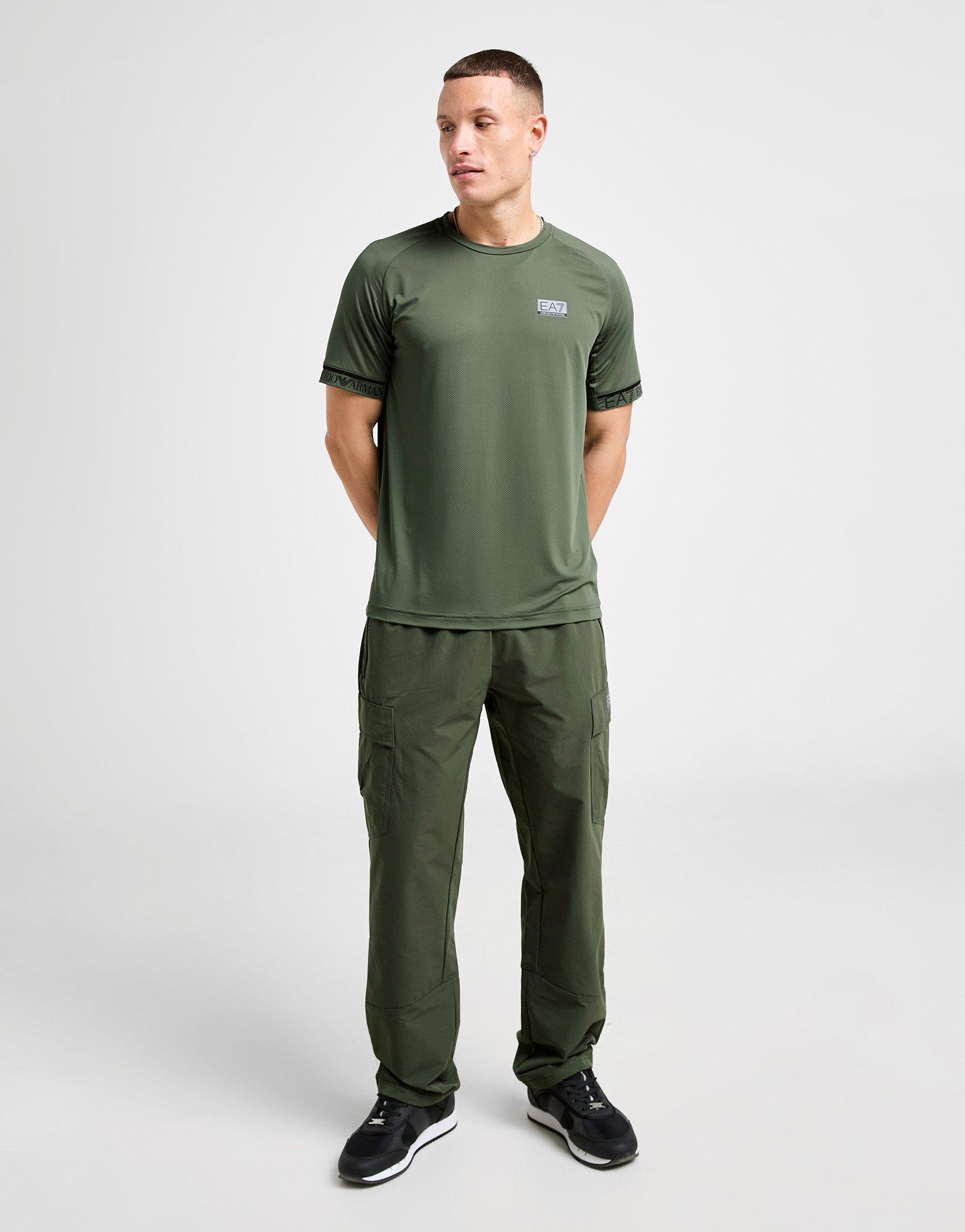 EA7 Emporio Armani Tape Sleeve Poly T-Shirt