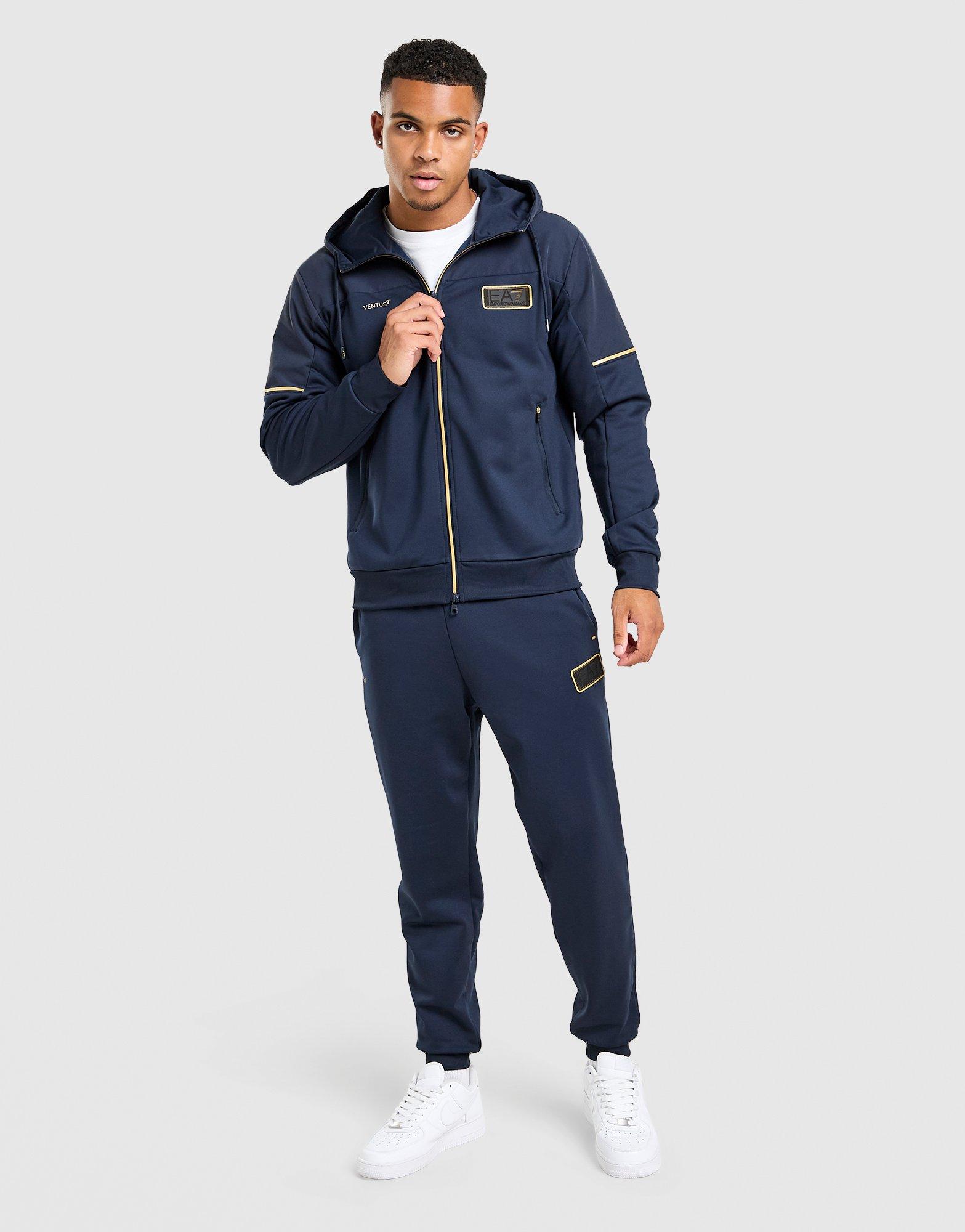 EA7 Emporio Armani Sweat à capuche zippé VENTUS7 Natural