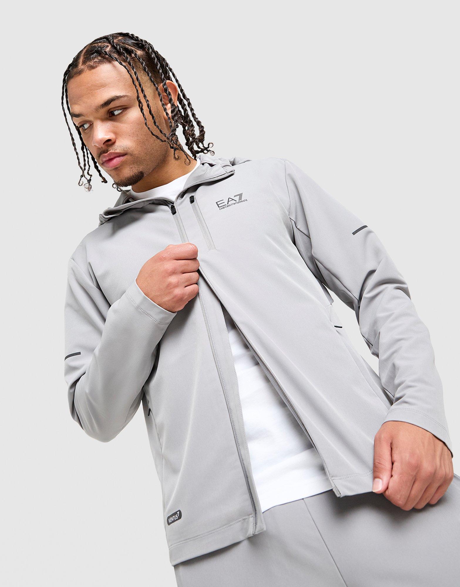 EA7 Emporio Armani Felpa con Cappuccio Full Zip Il Ventus