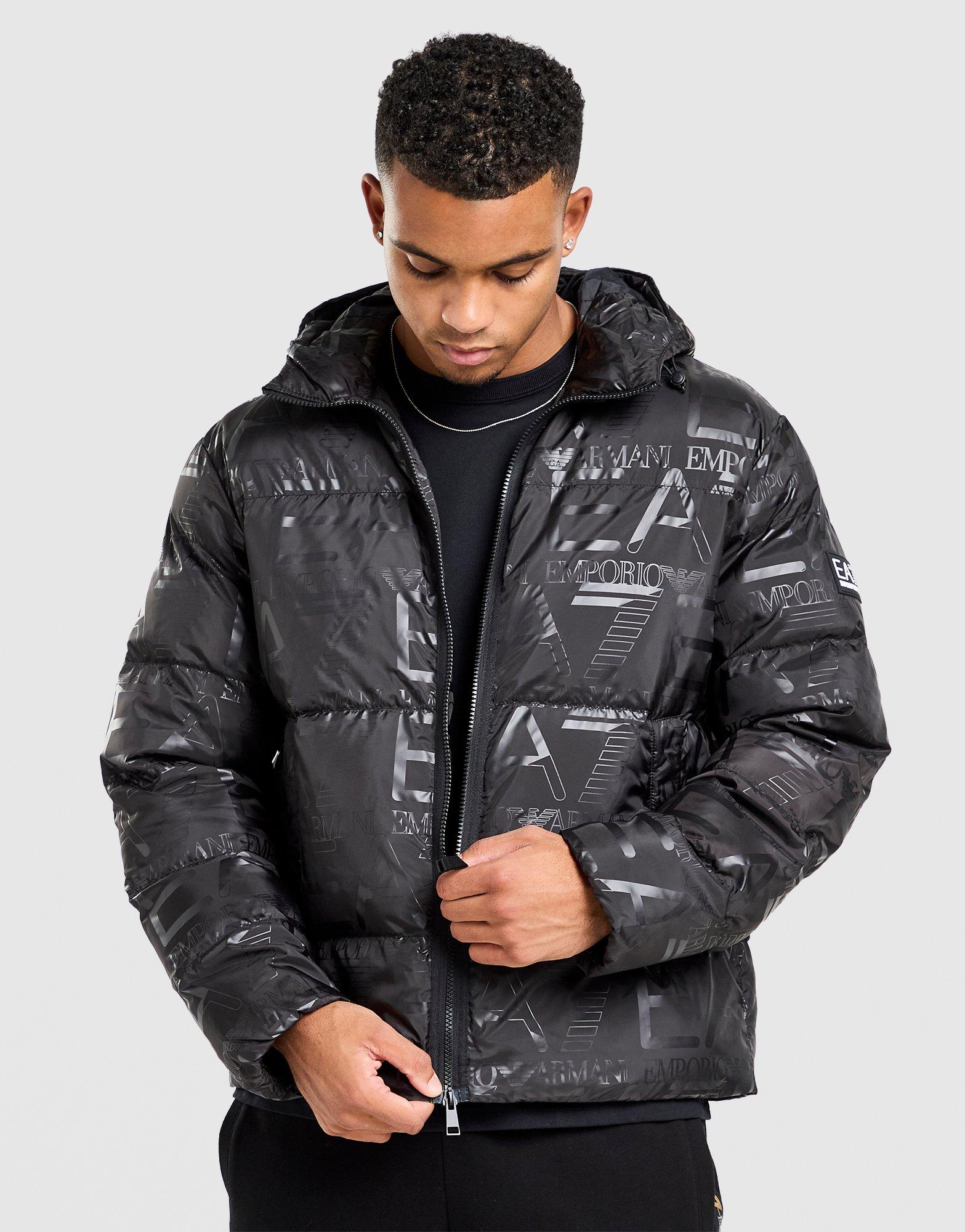 EA7 Emporio Armani All Over Print Padded Jacket