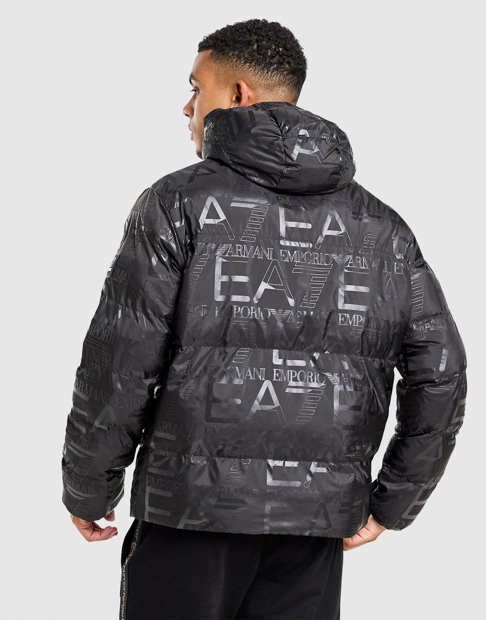 EA7 Emporio Armani All Over Print Padded Jacket