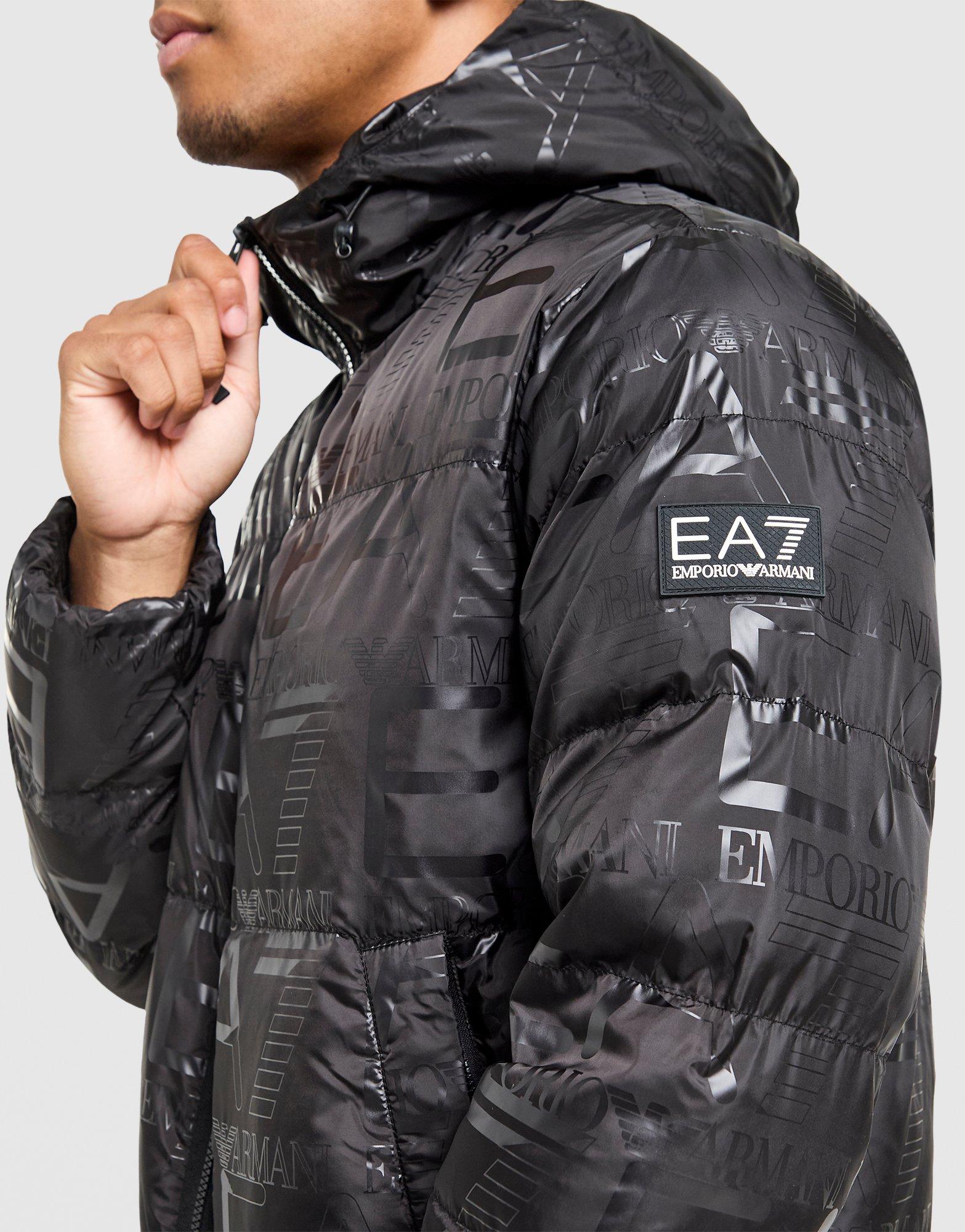 EA7 Emporio Armani All Over Print Padded Jacket