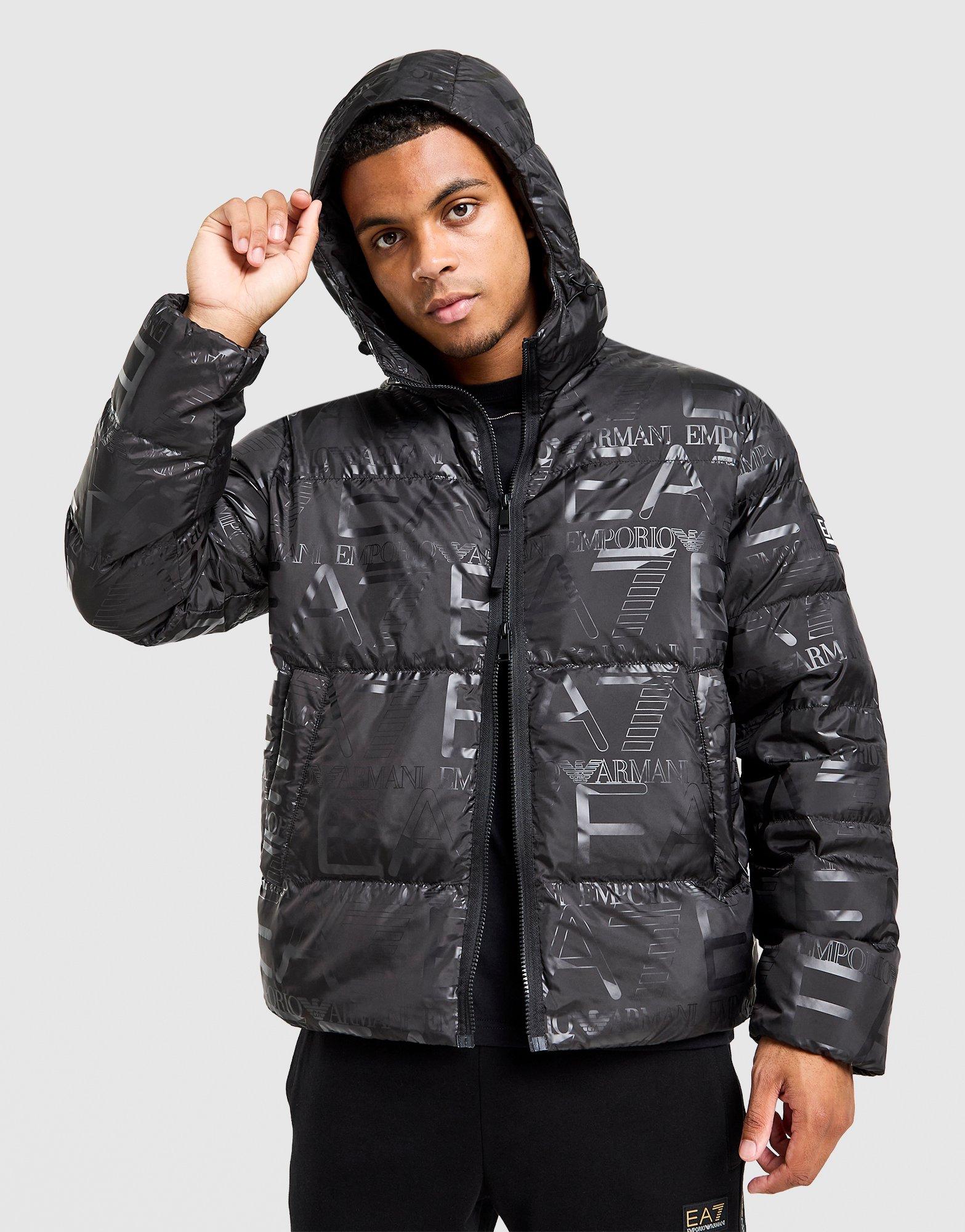 EA7 Emporio Armani All Over Print Padded Jacket