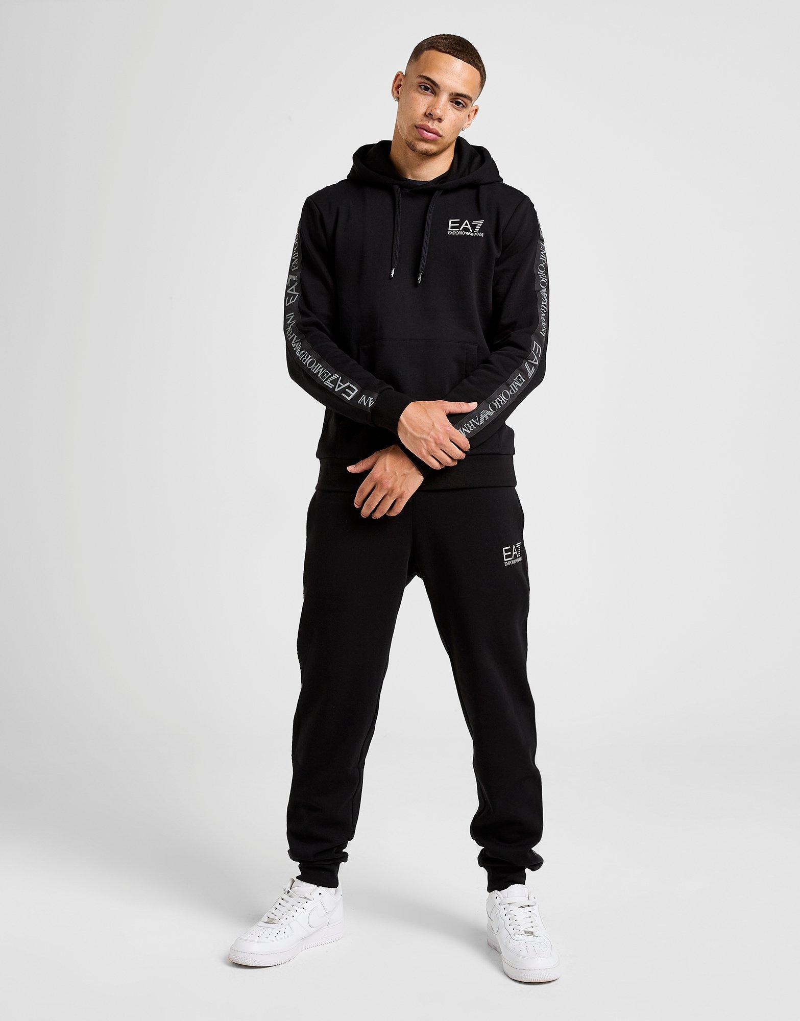 EA7 Emporio Armani Reflective Tape Hooded Tracksuit