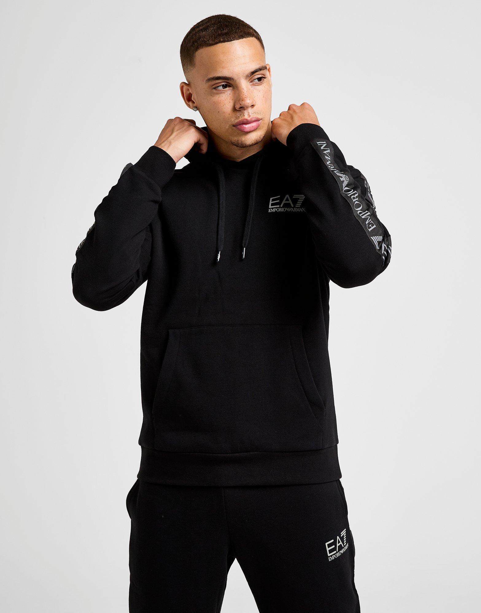 EA7 Emporio Armani Reflective Tape Hooded Tracksuit